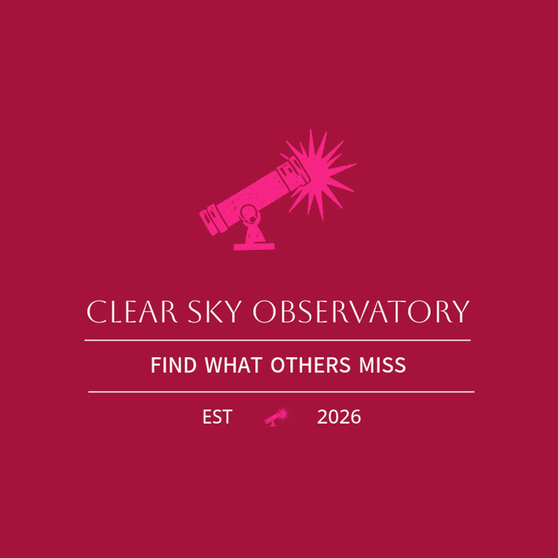 Clear Sky Observatory logo for star