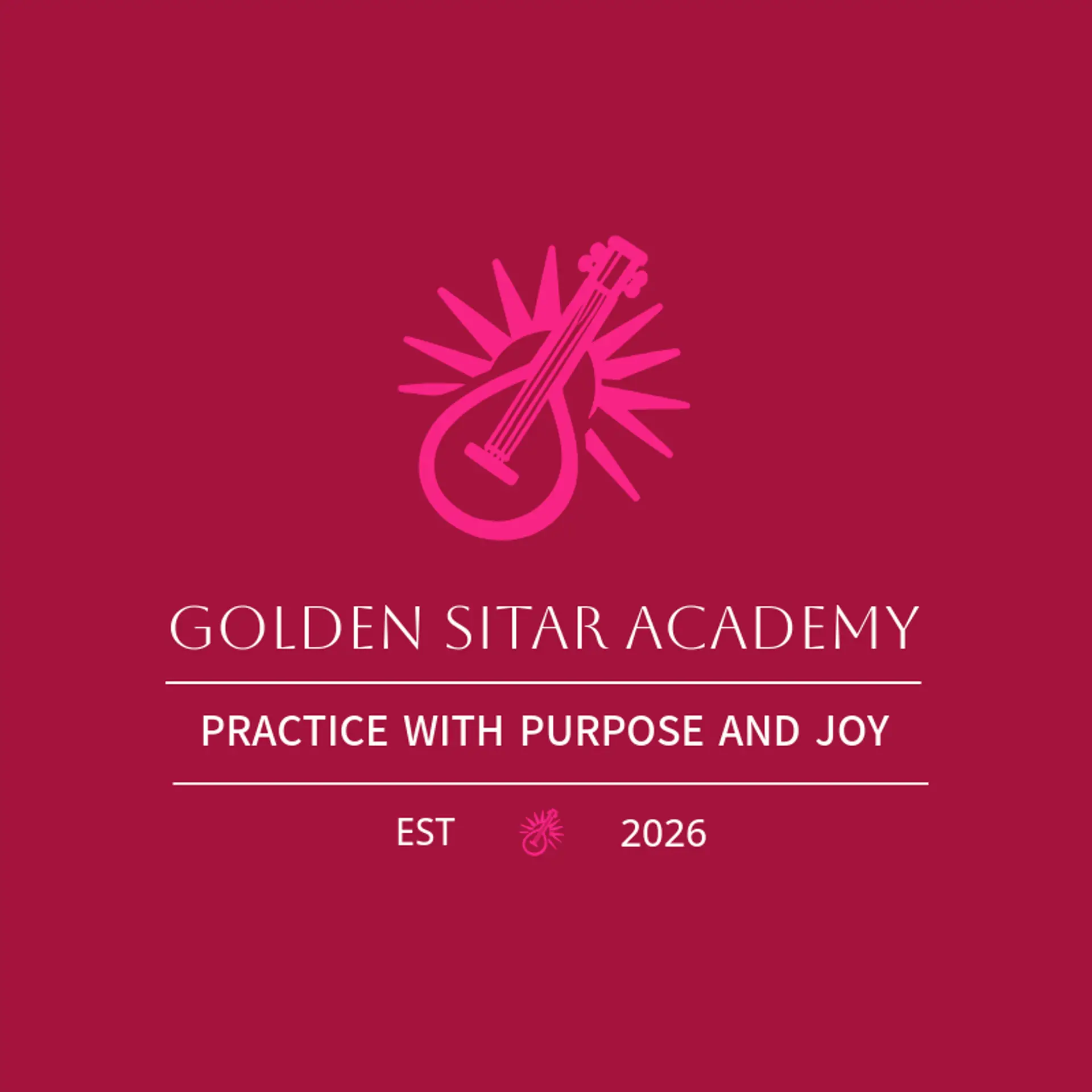 Golden Sitar Academy logo for indian