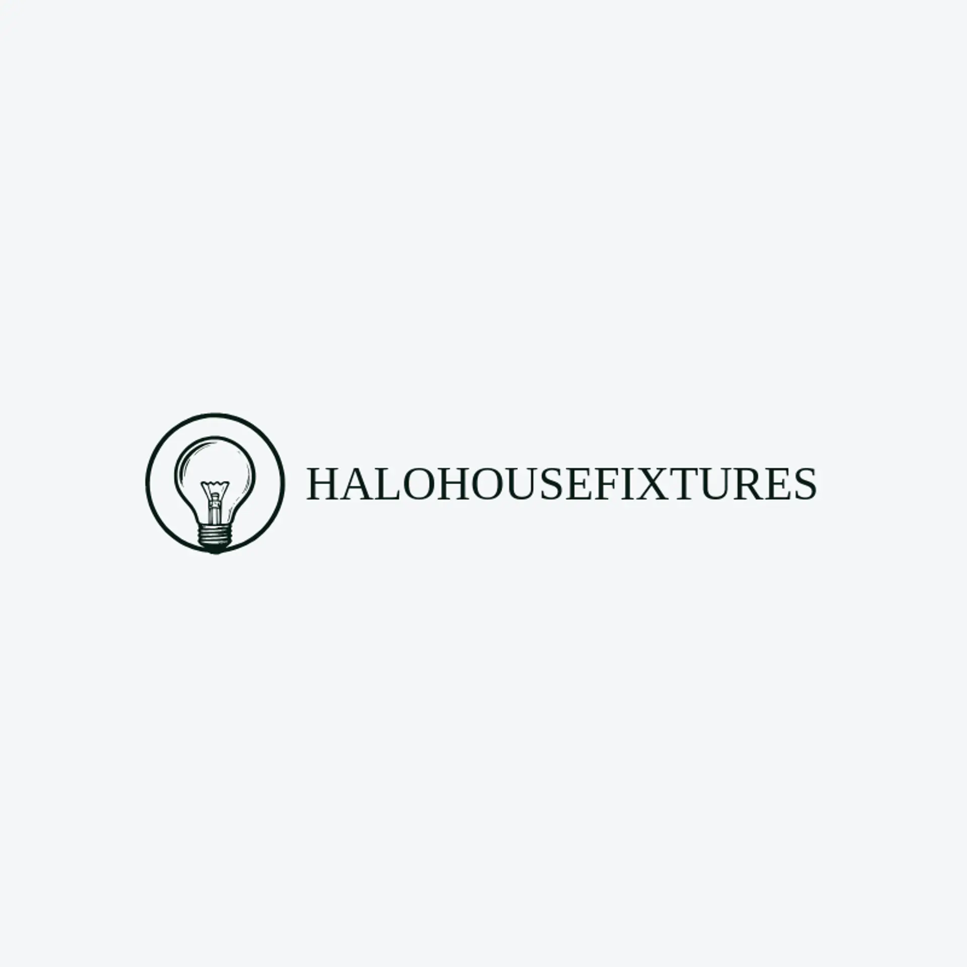 Halo House Fixtures logo for lightbulb