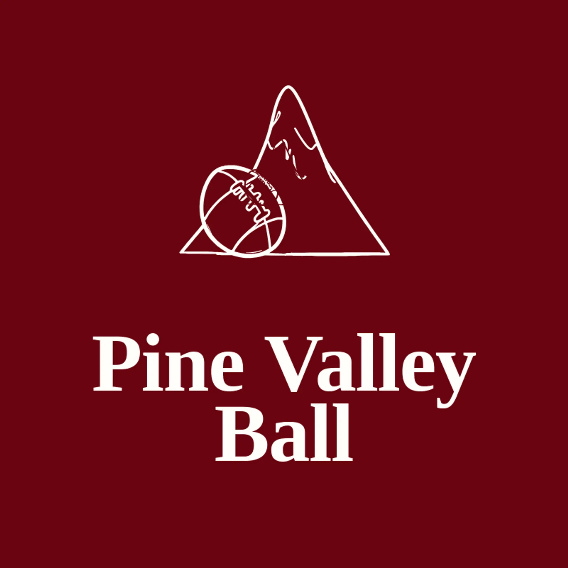 Pine Valley Ball logo for american football