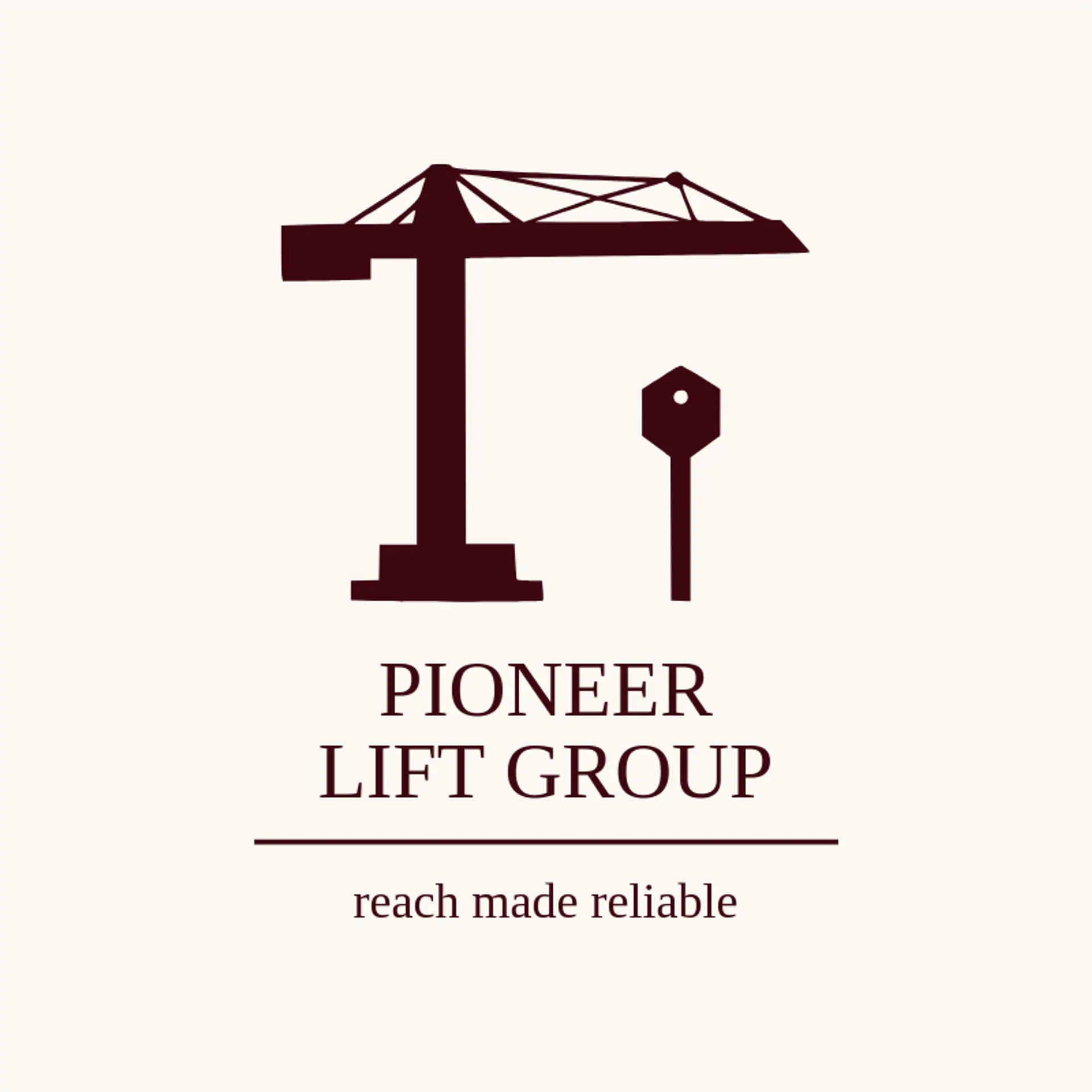 Pioneer Lift Group logo for crane