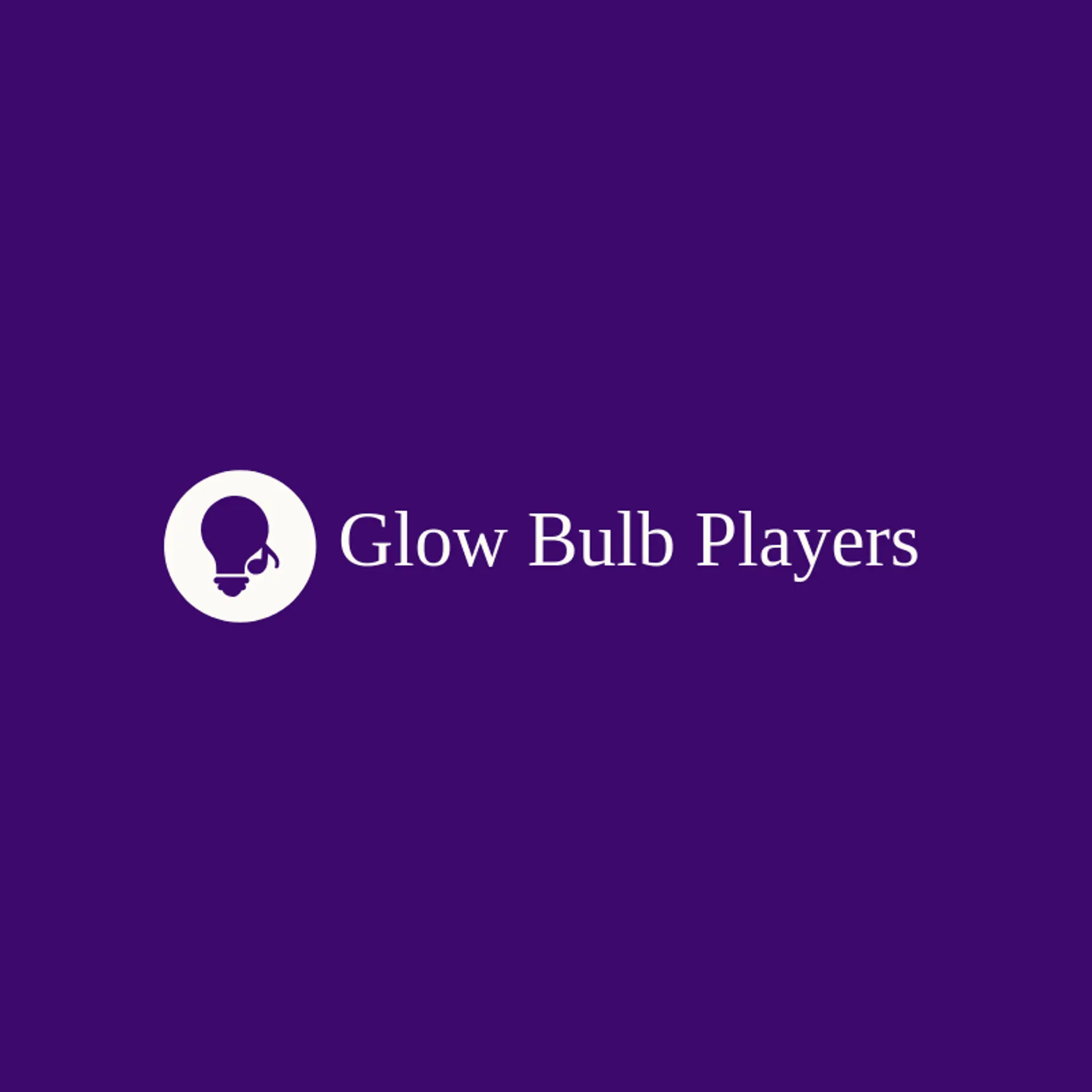 Glow Bulb Players logo for theatre