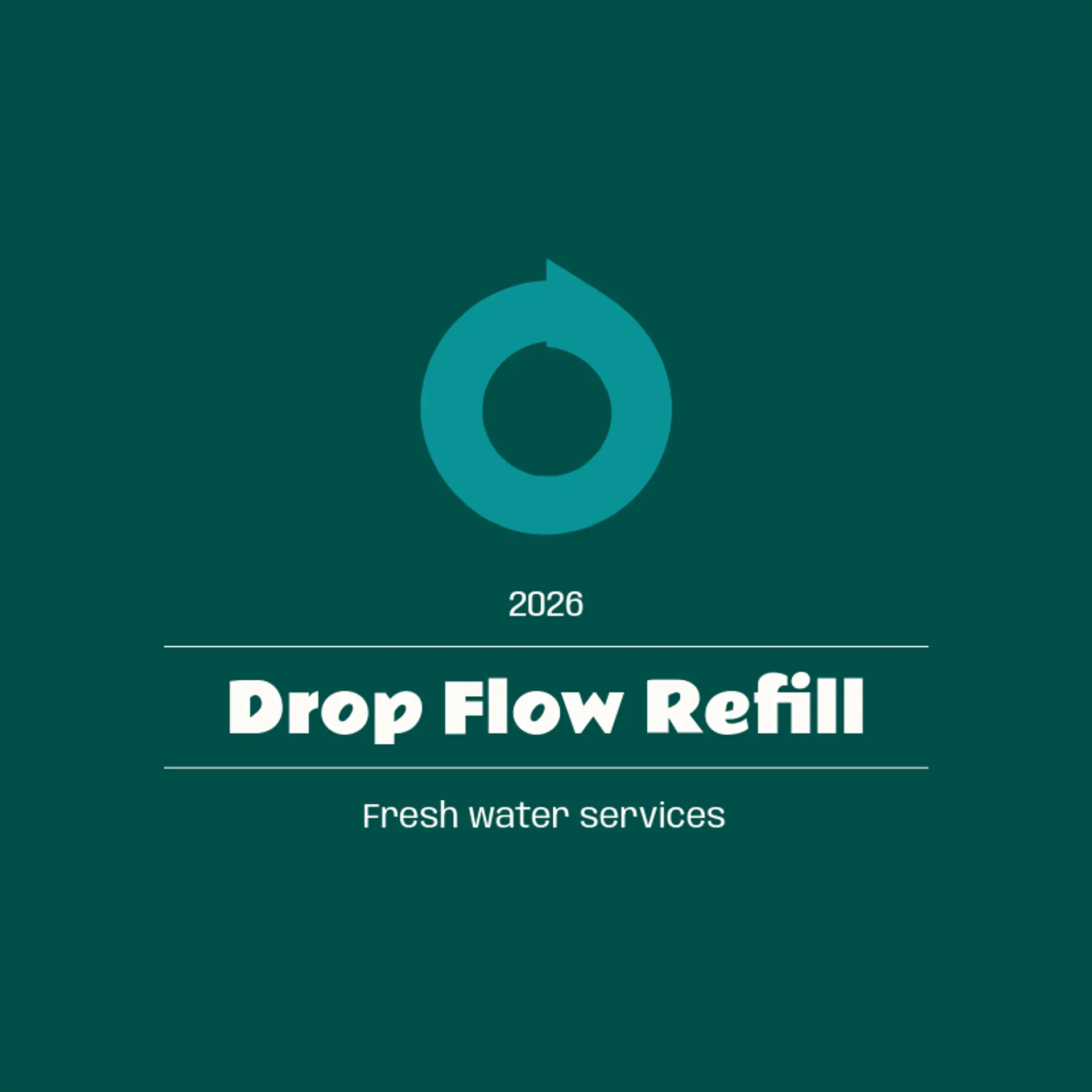 Drop Flow Refill logo for water refilling station