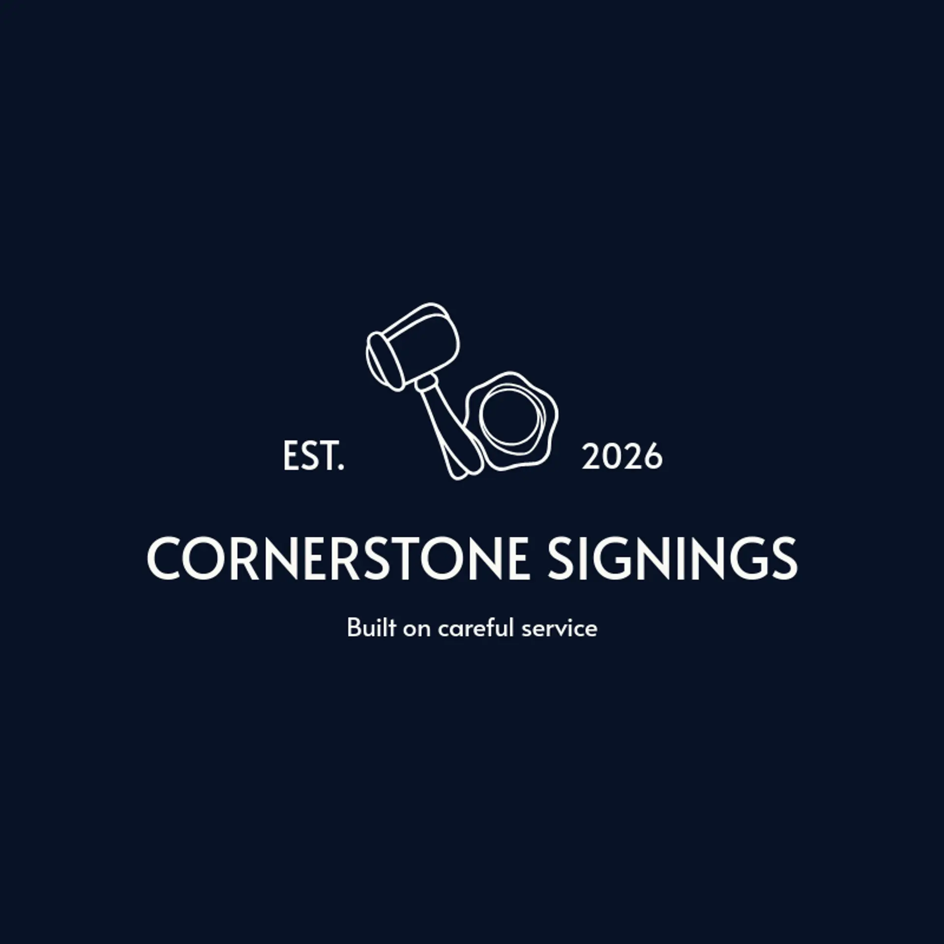 Cornerstone Signings logo for notary