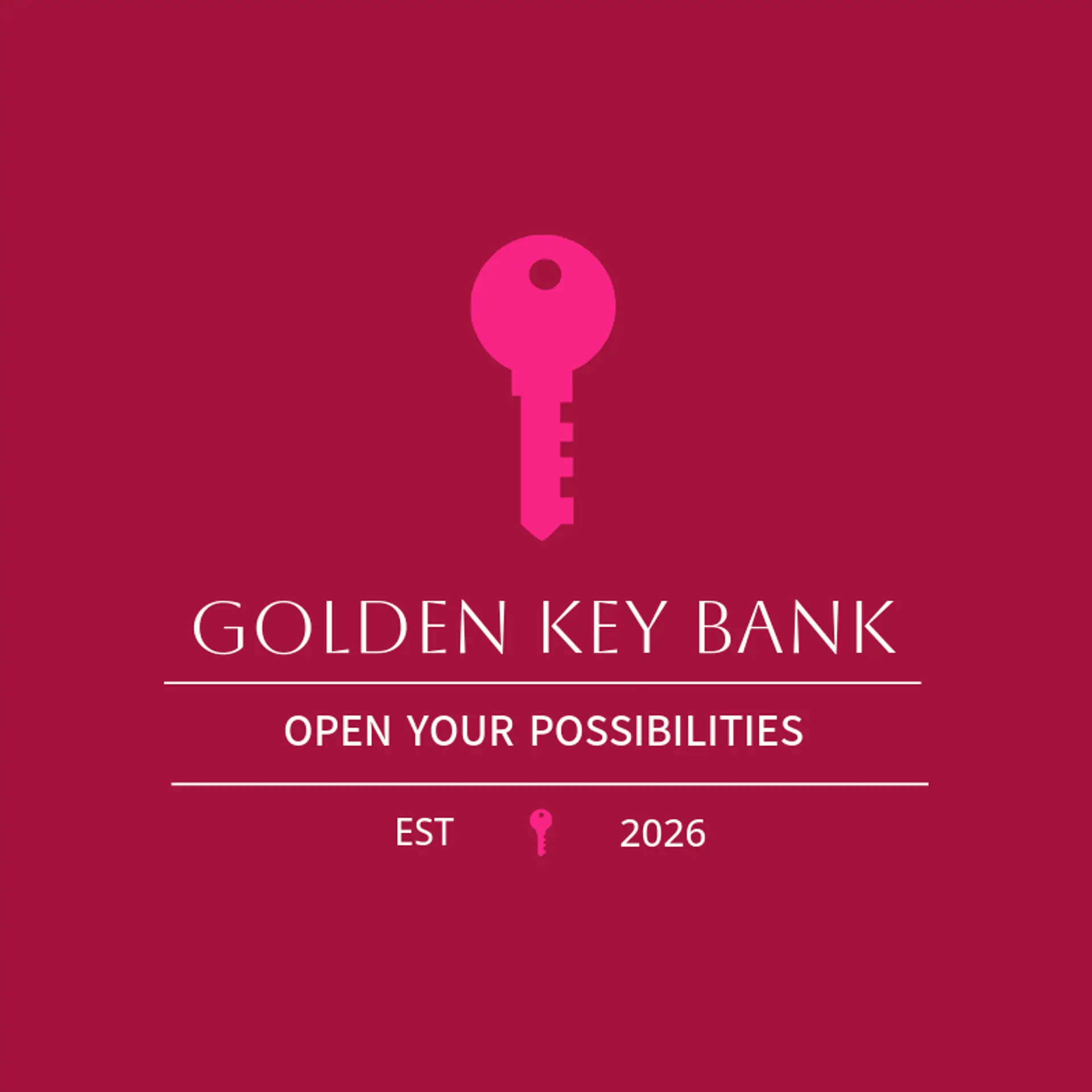 Golden Key Bank logo for bank