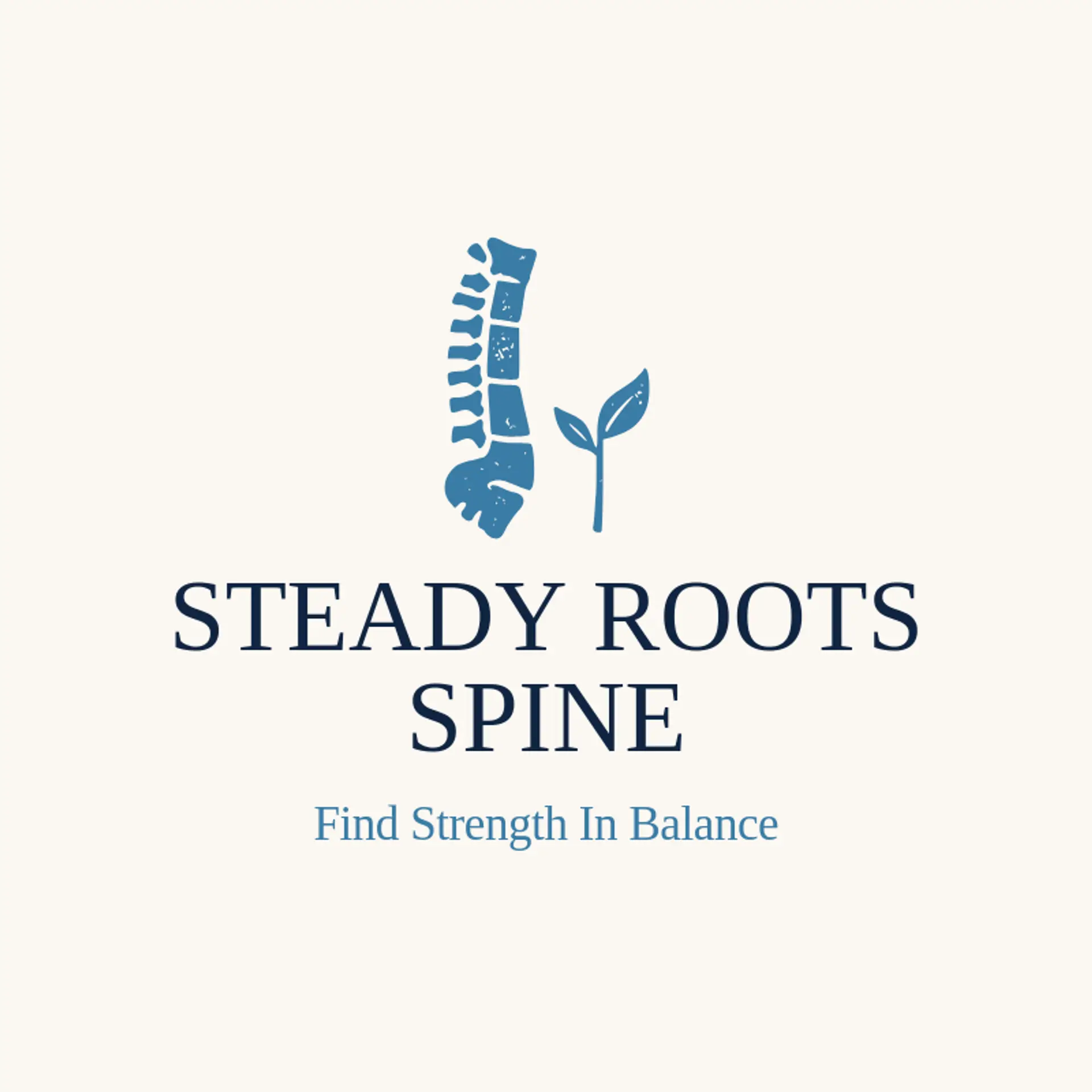 Steady Roots Spine logo for spine