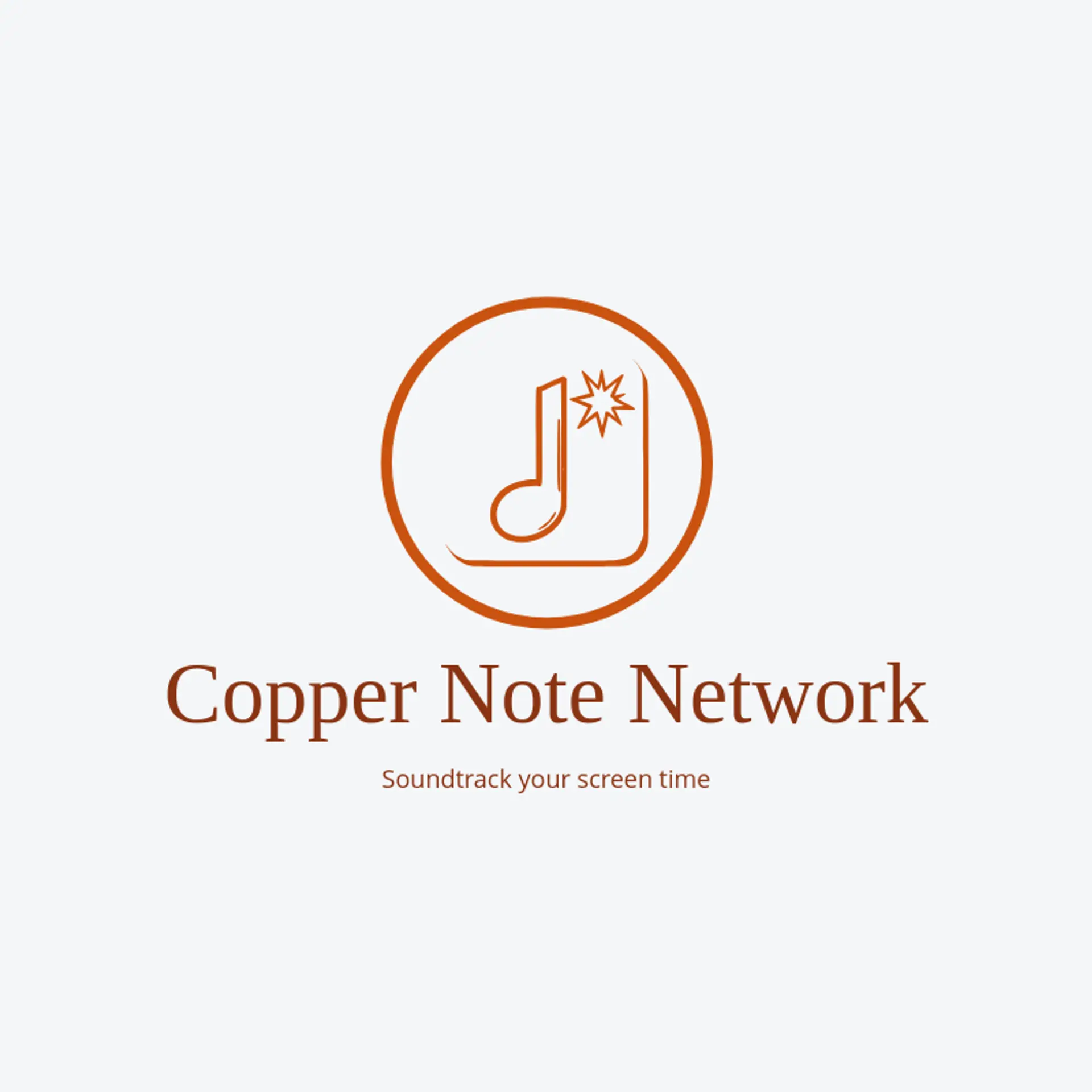 Copper Note Network logo for streaming