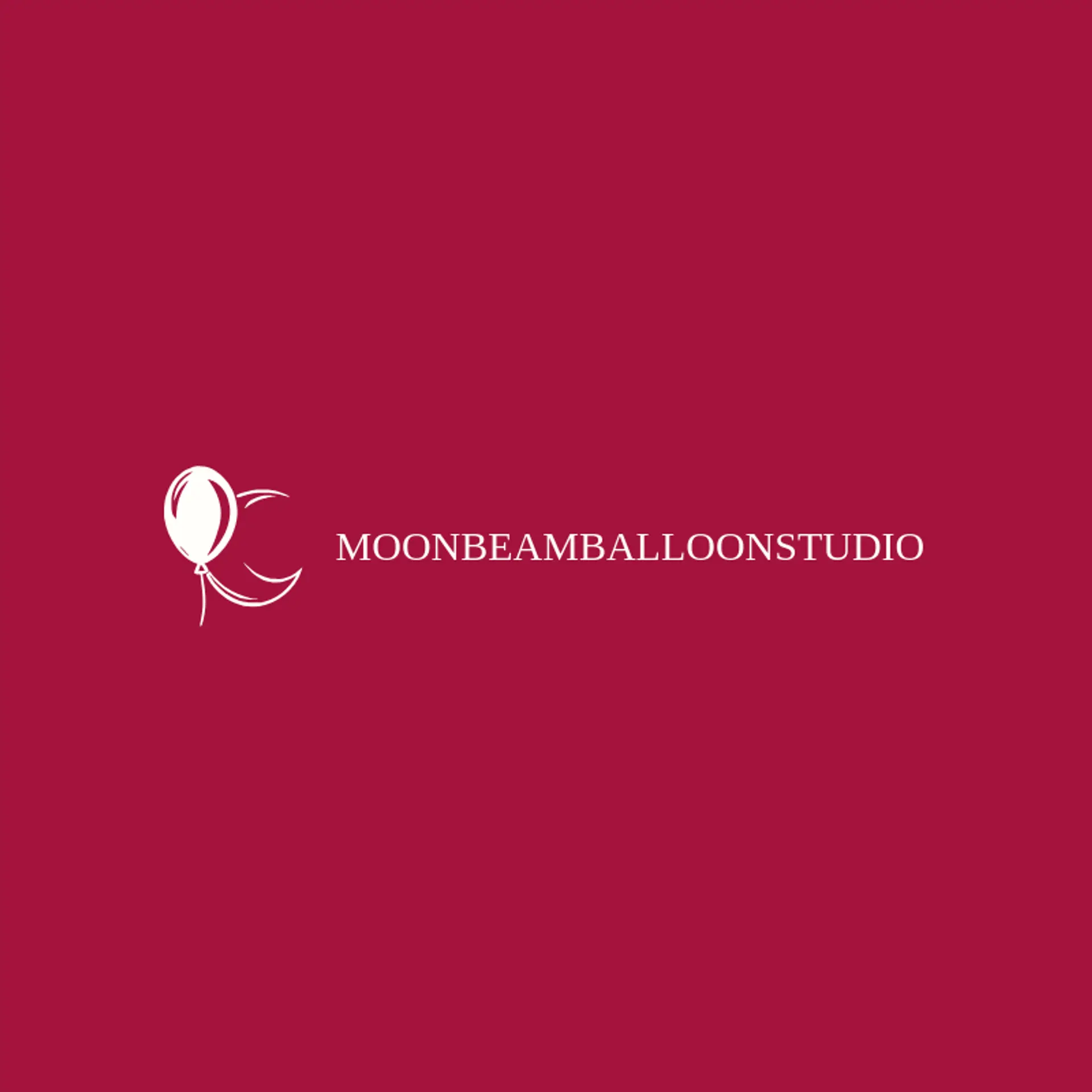 Moonbeam Balloon Studio logo for balloon