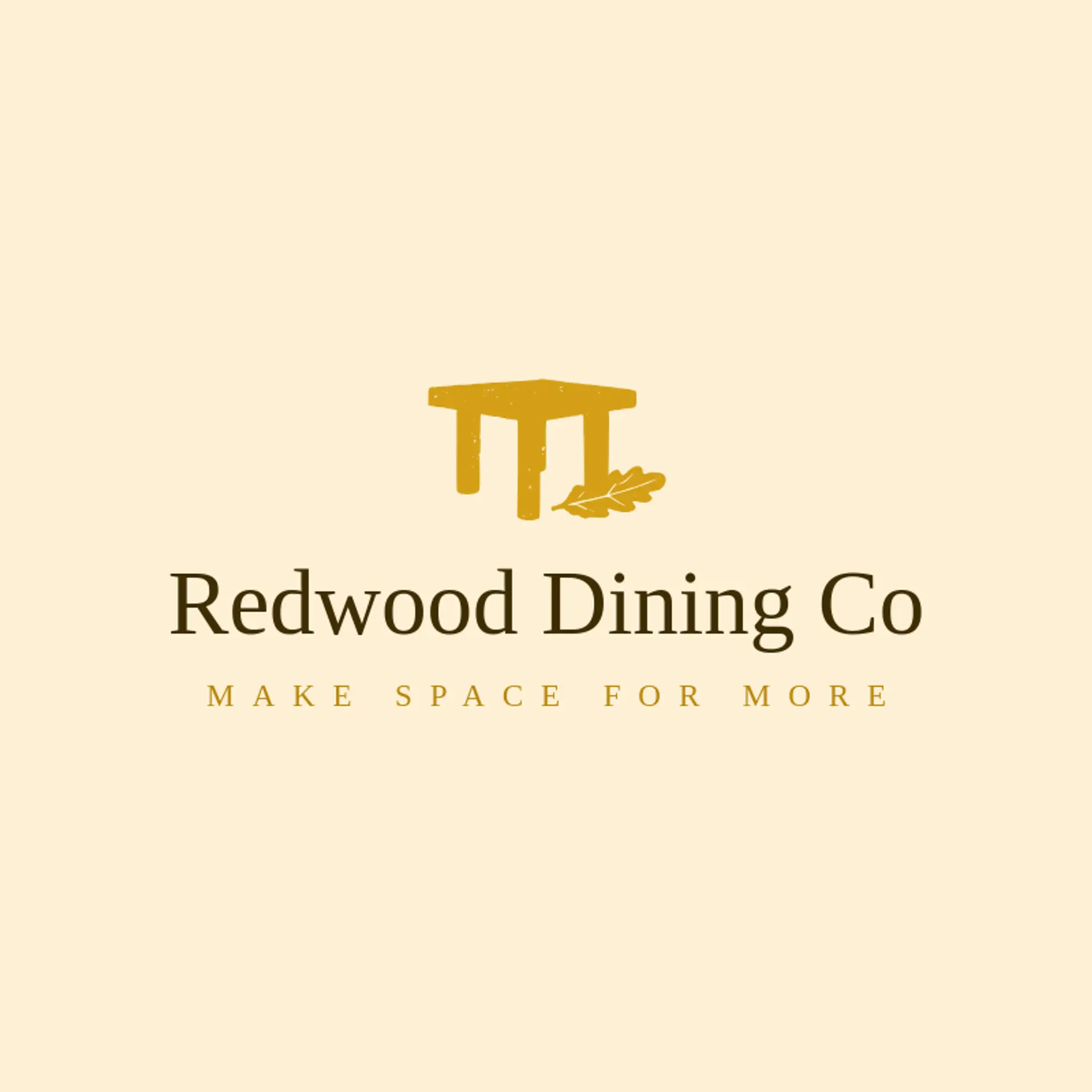 Redwood Dining Co logo for table
