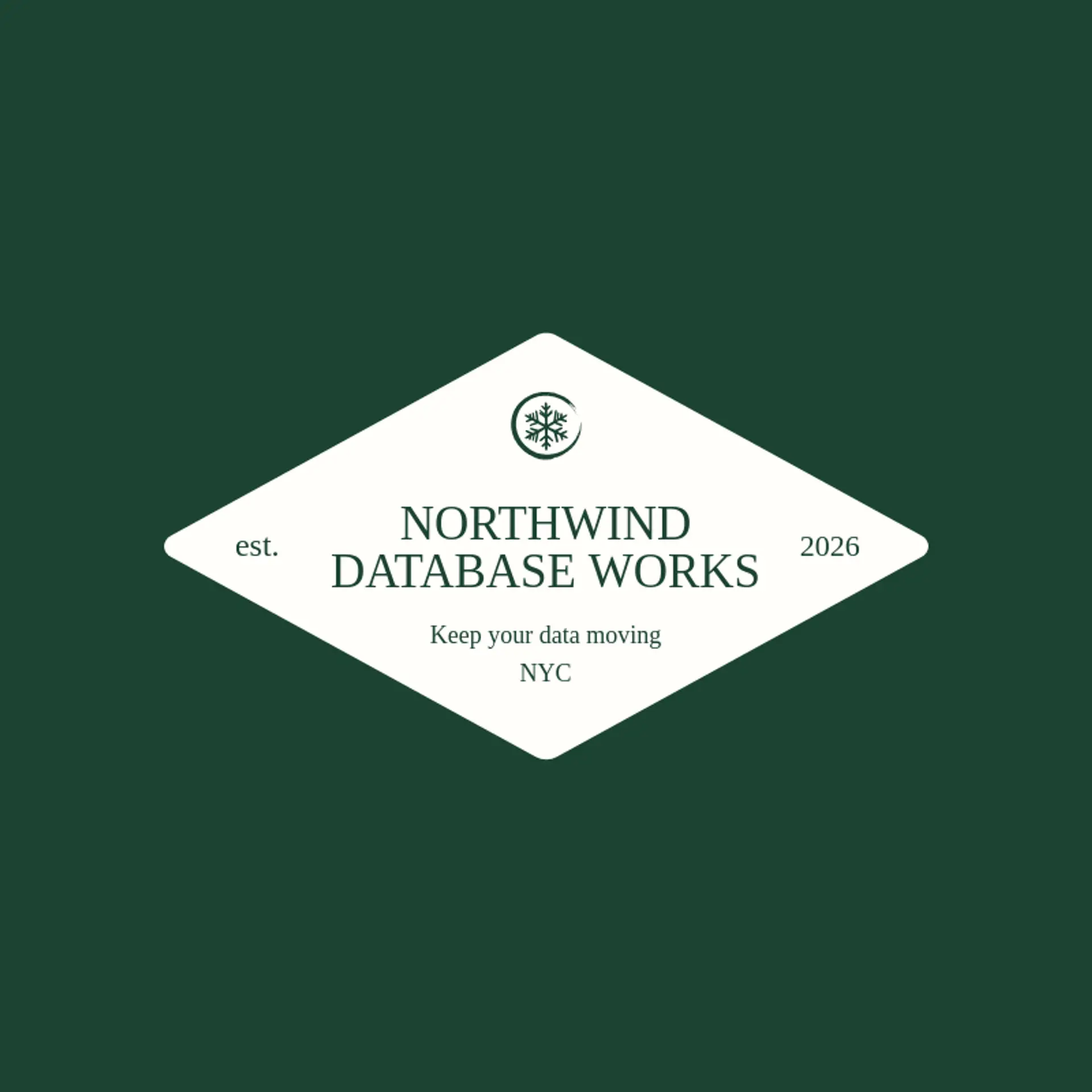 Northwind Database Works logo for snowflake