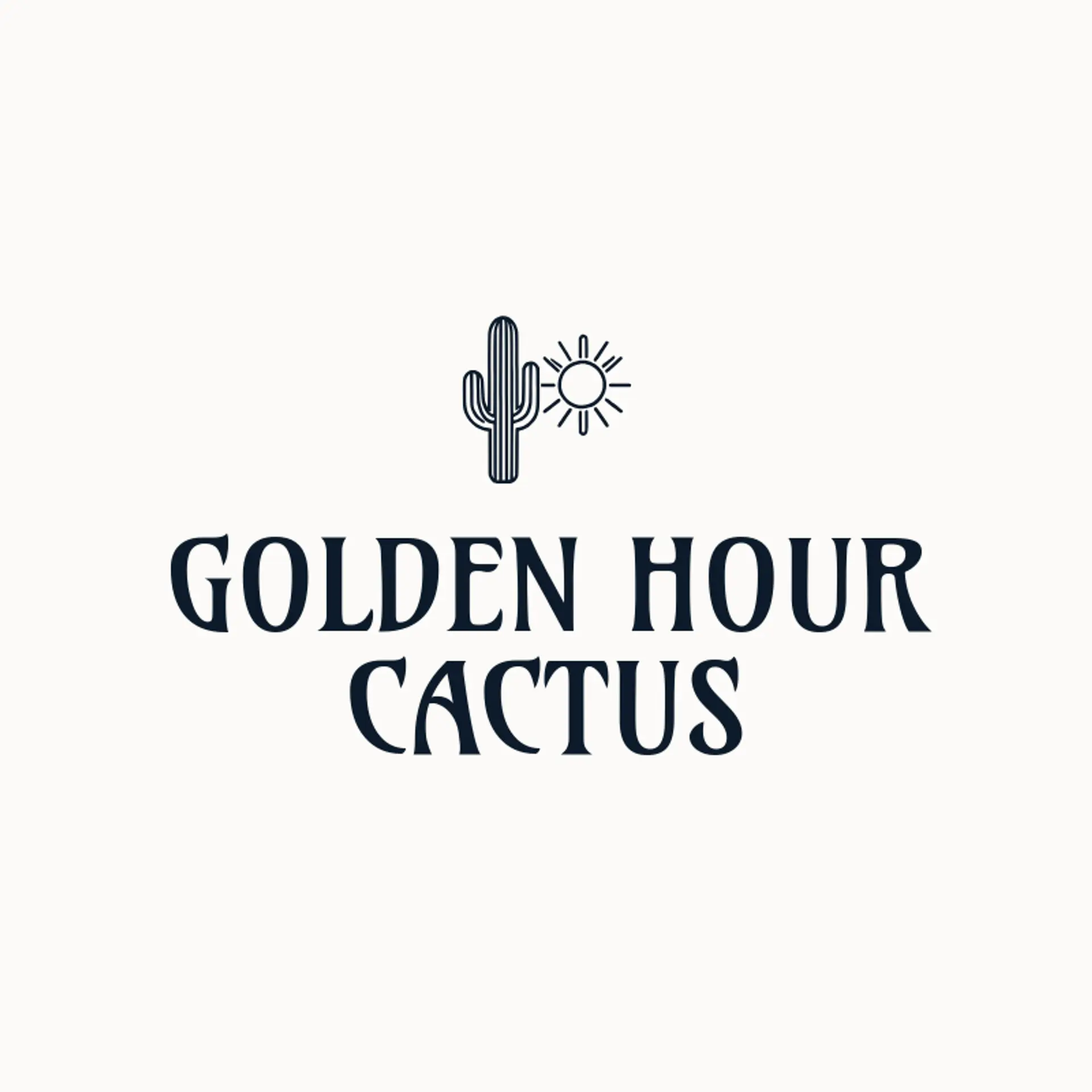 Golden Hour Cactus logo for cactus