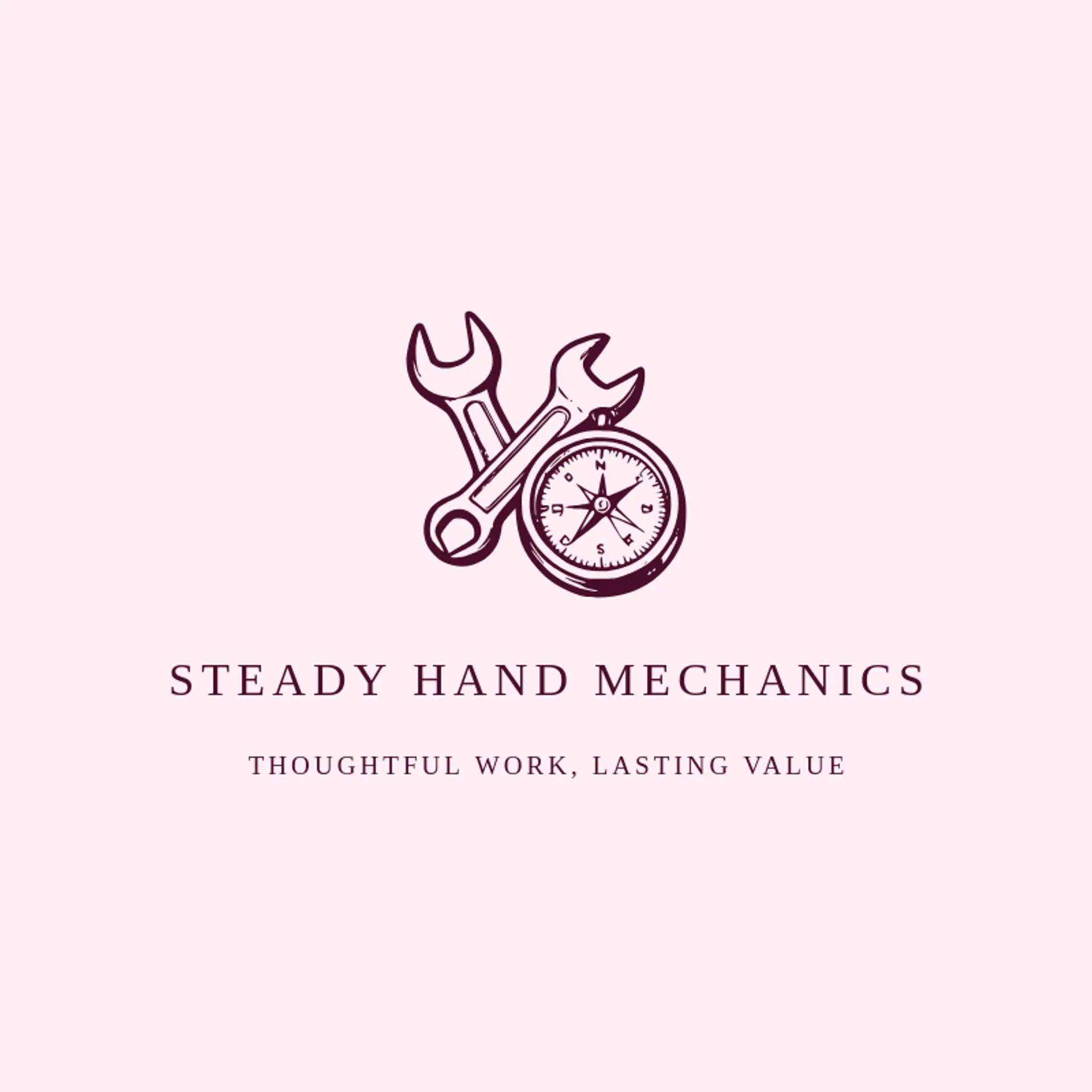 Steady Hand Mechanics logo for car mechanic