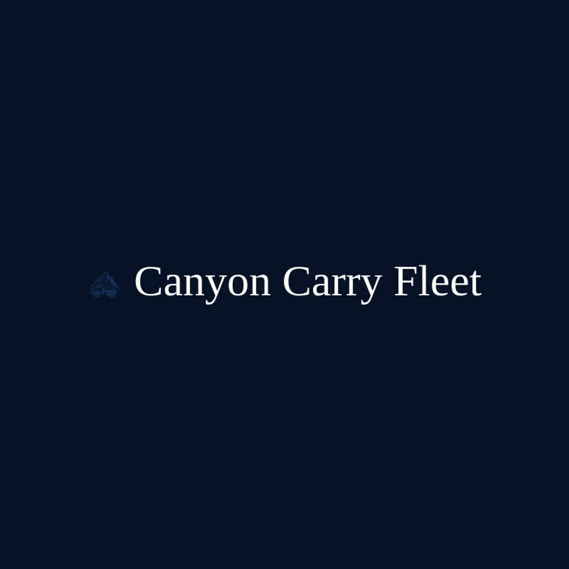 Canyon Carry Fleet logo for dump truck