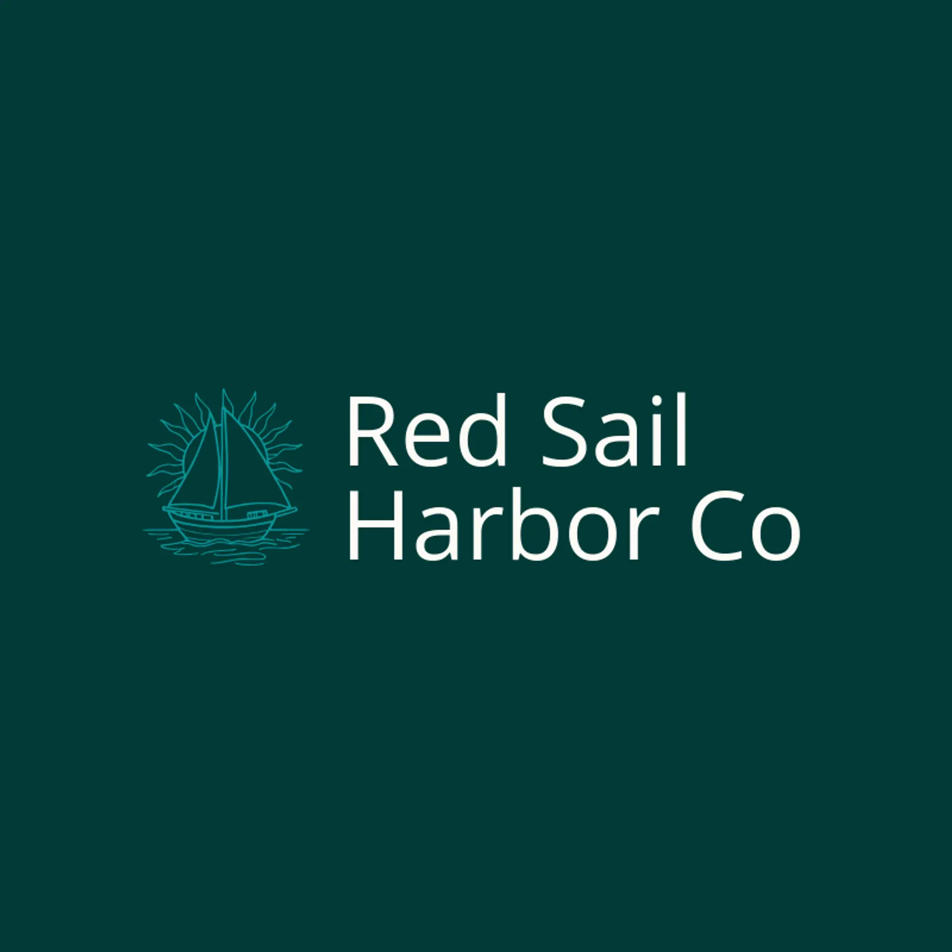 Red Sail Harbor Co logo for harbor