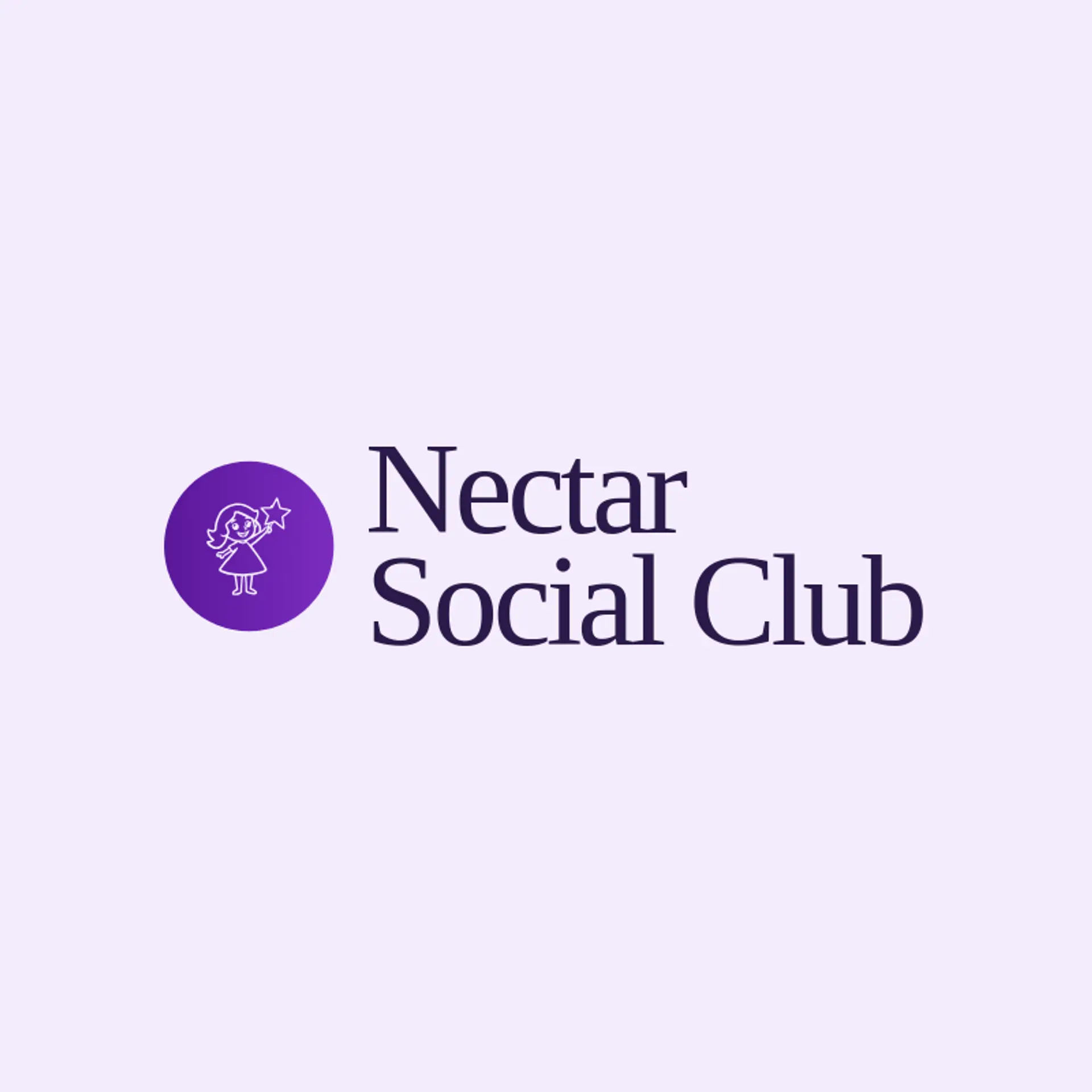 Nectar Social Club logo for greek god