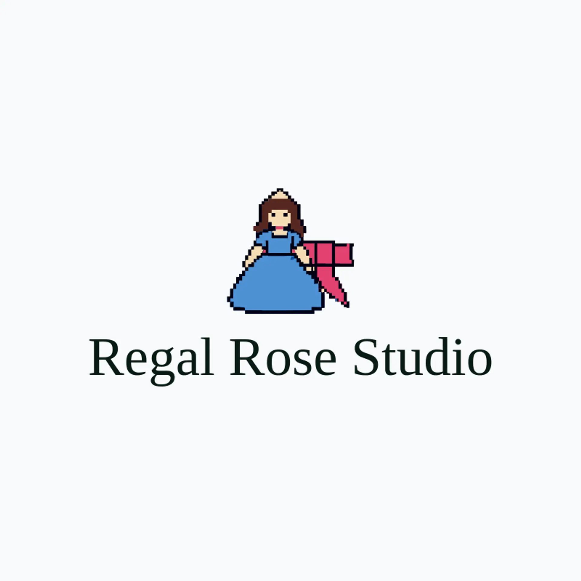 Regal Rose Studio logo for princess