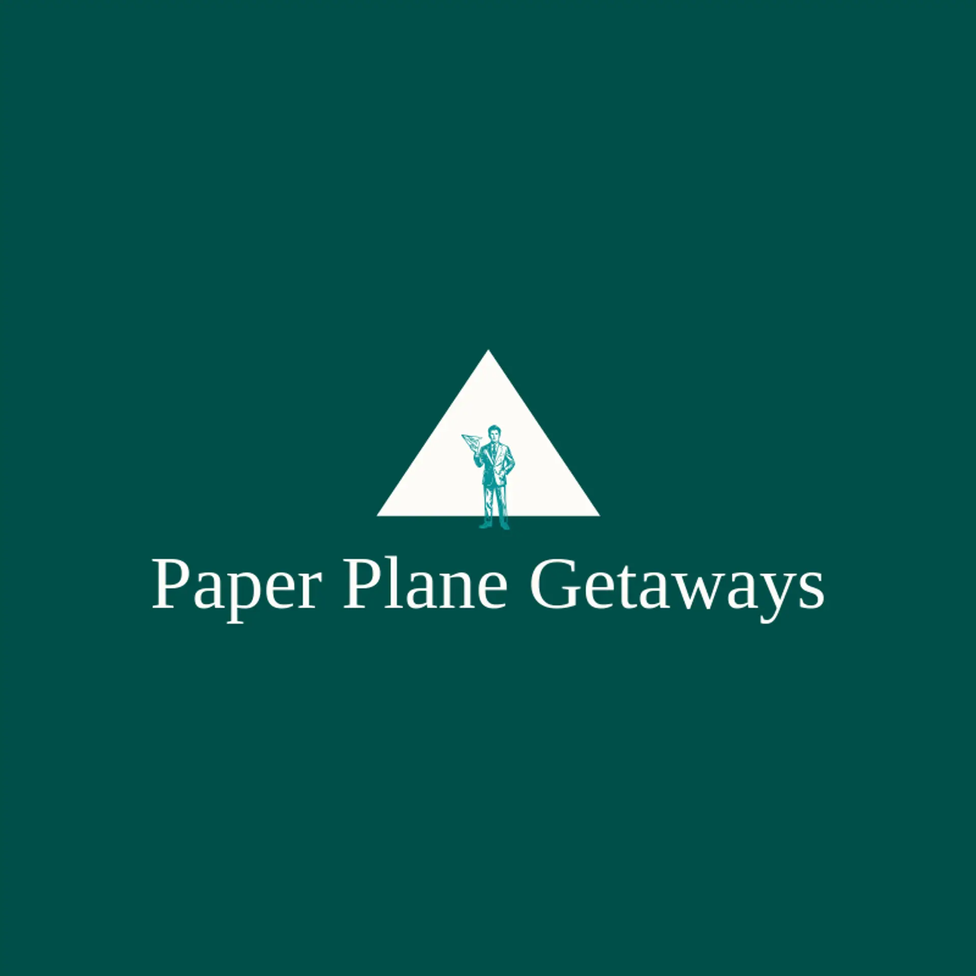 Paper Plane Getaways logo for travel agent