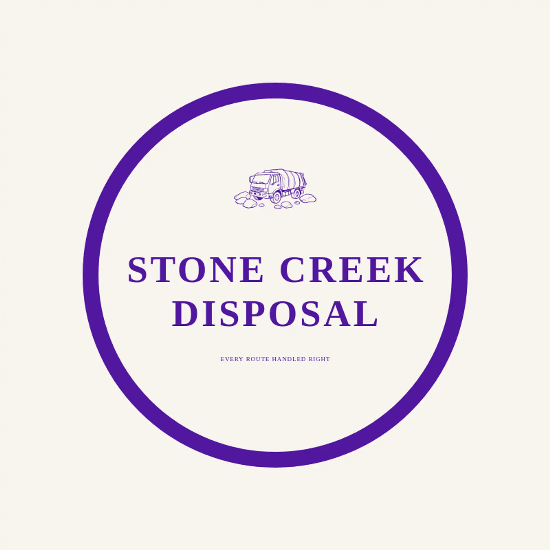 Stone Creek Disposal logo for garbage