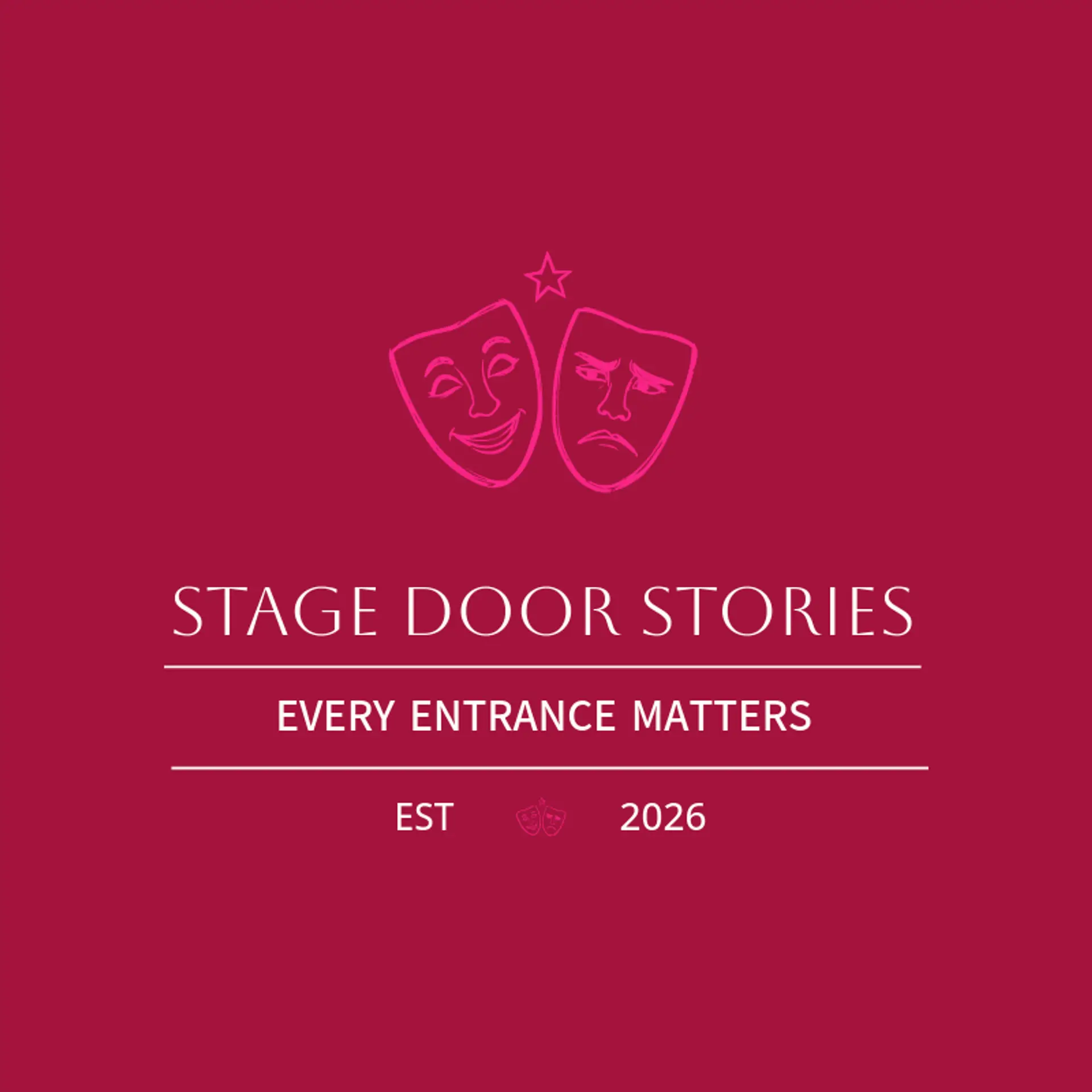 Stage Door Stories logo for event