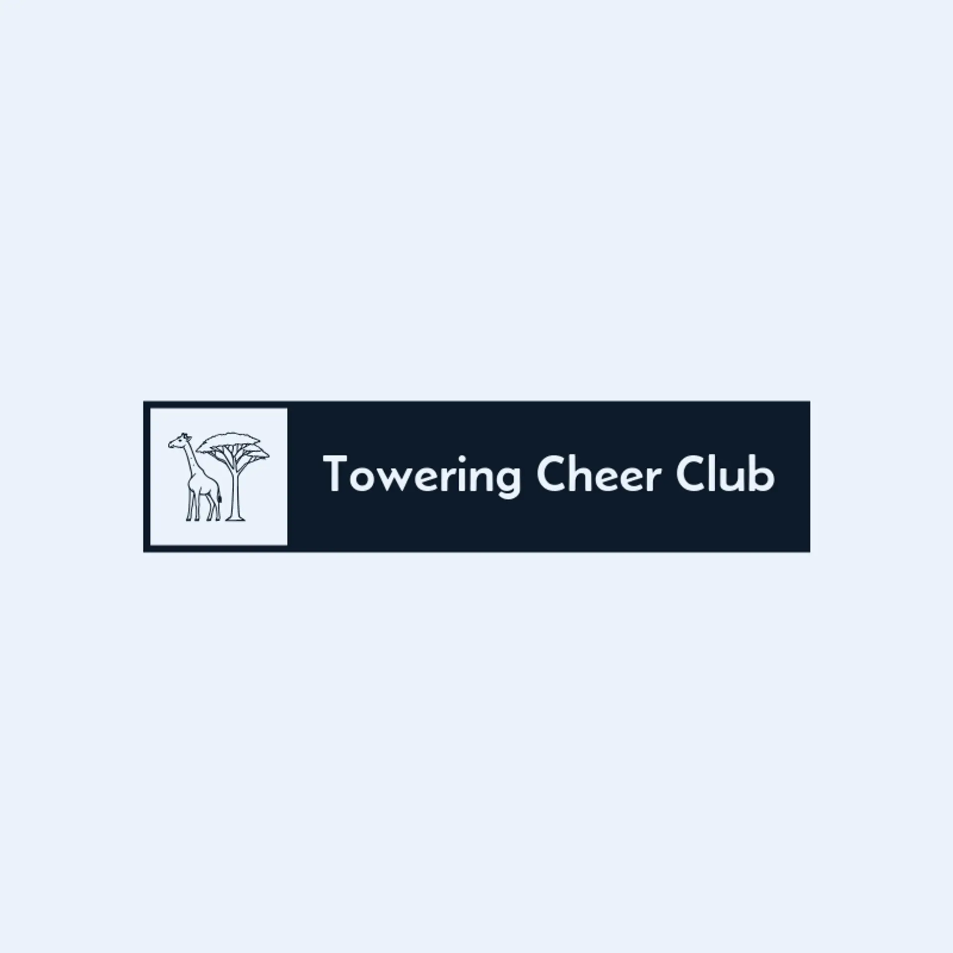 Towering Cheer Club logo for giraffe