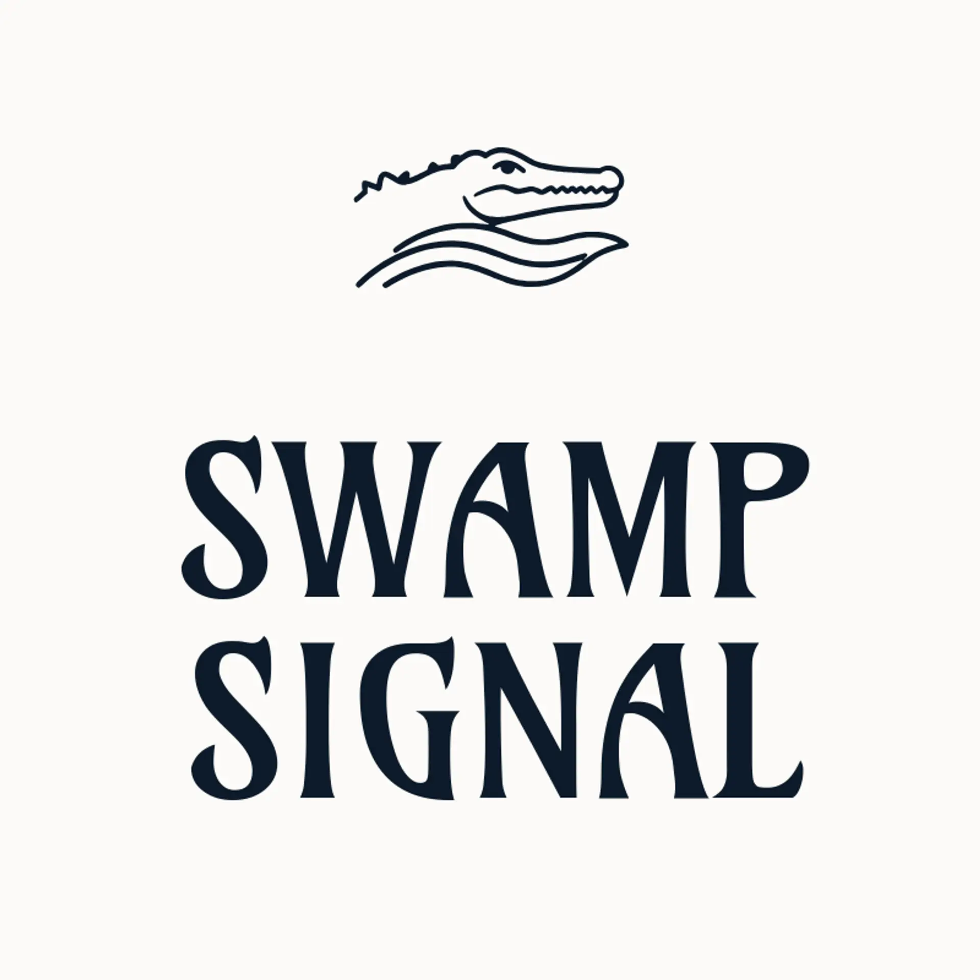 Swamp Signal logo for alligator