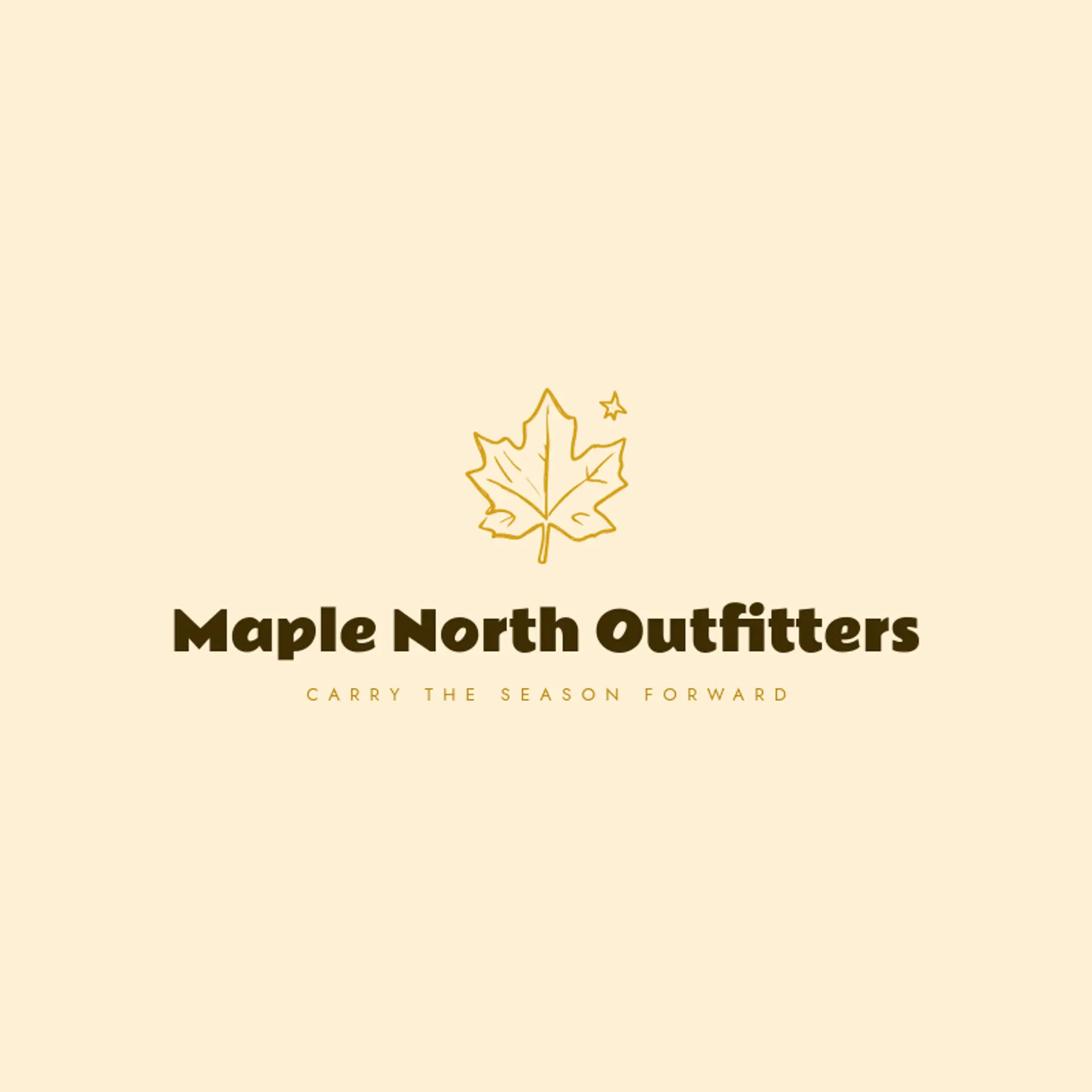 Maple North Outfitters logo for leaf
