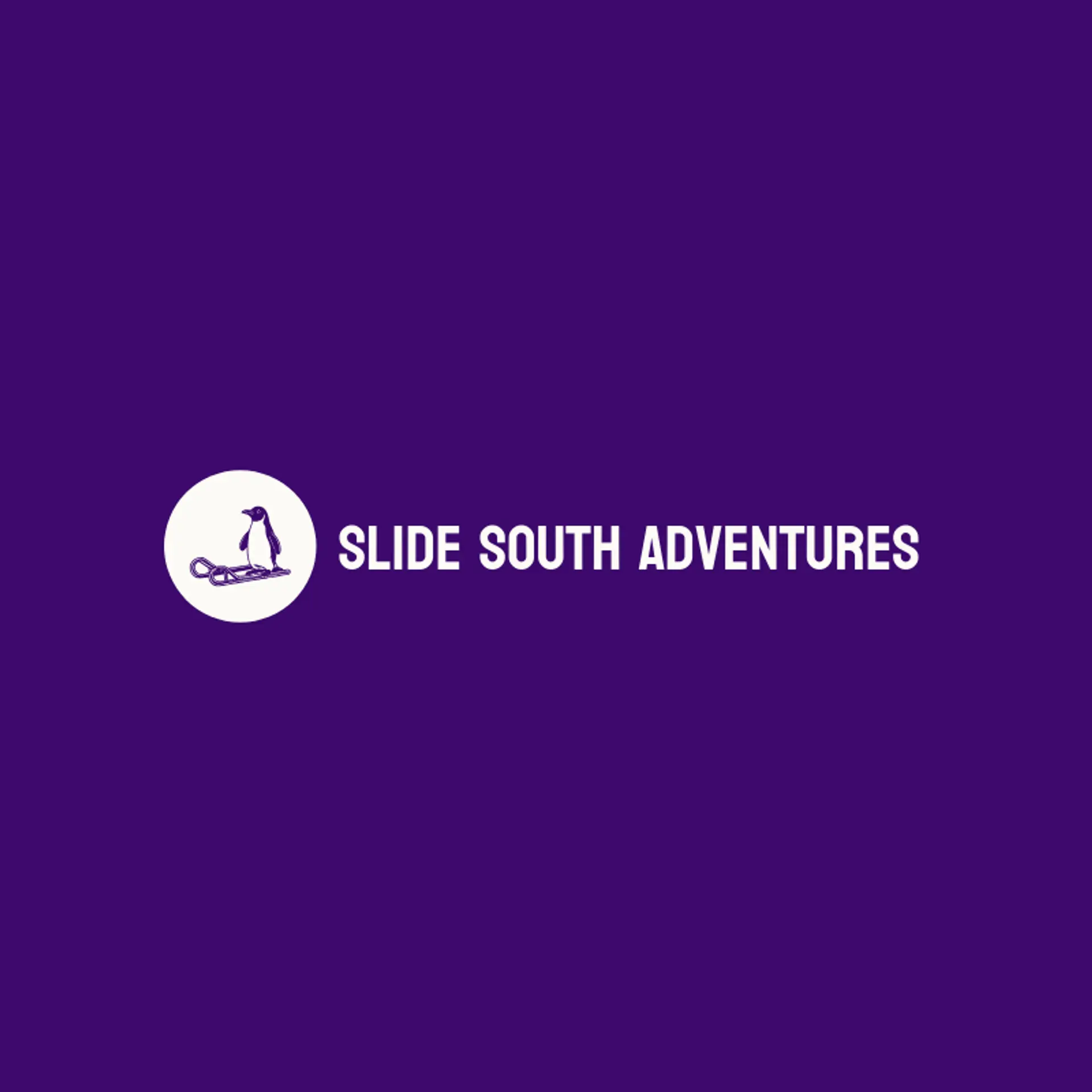 Slide South Adventures logo for penguin