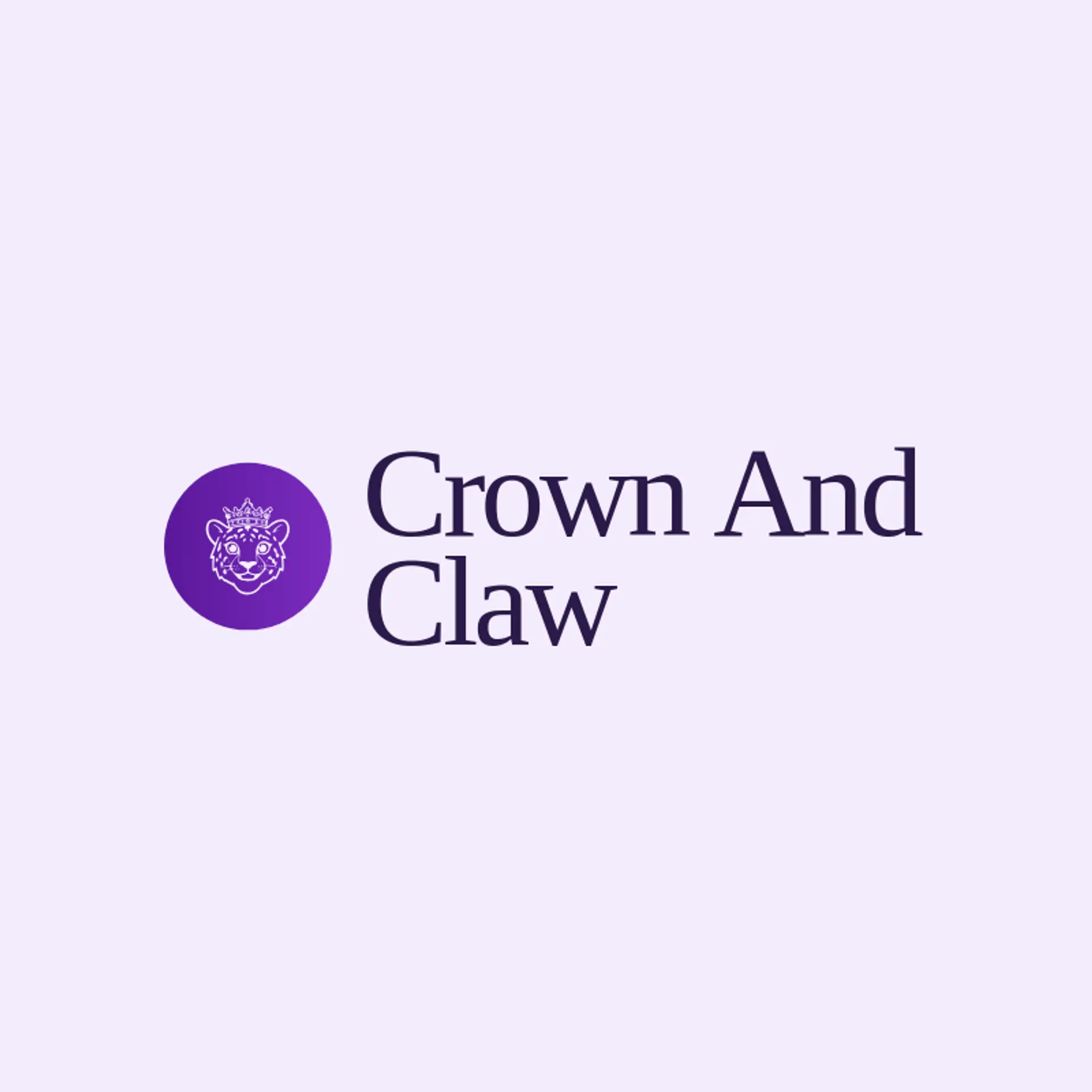 Crown And Claw logo for leopard