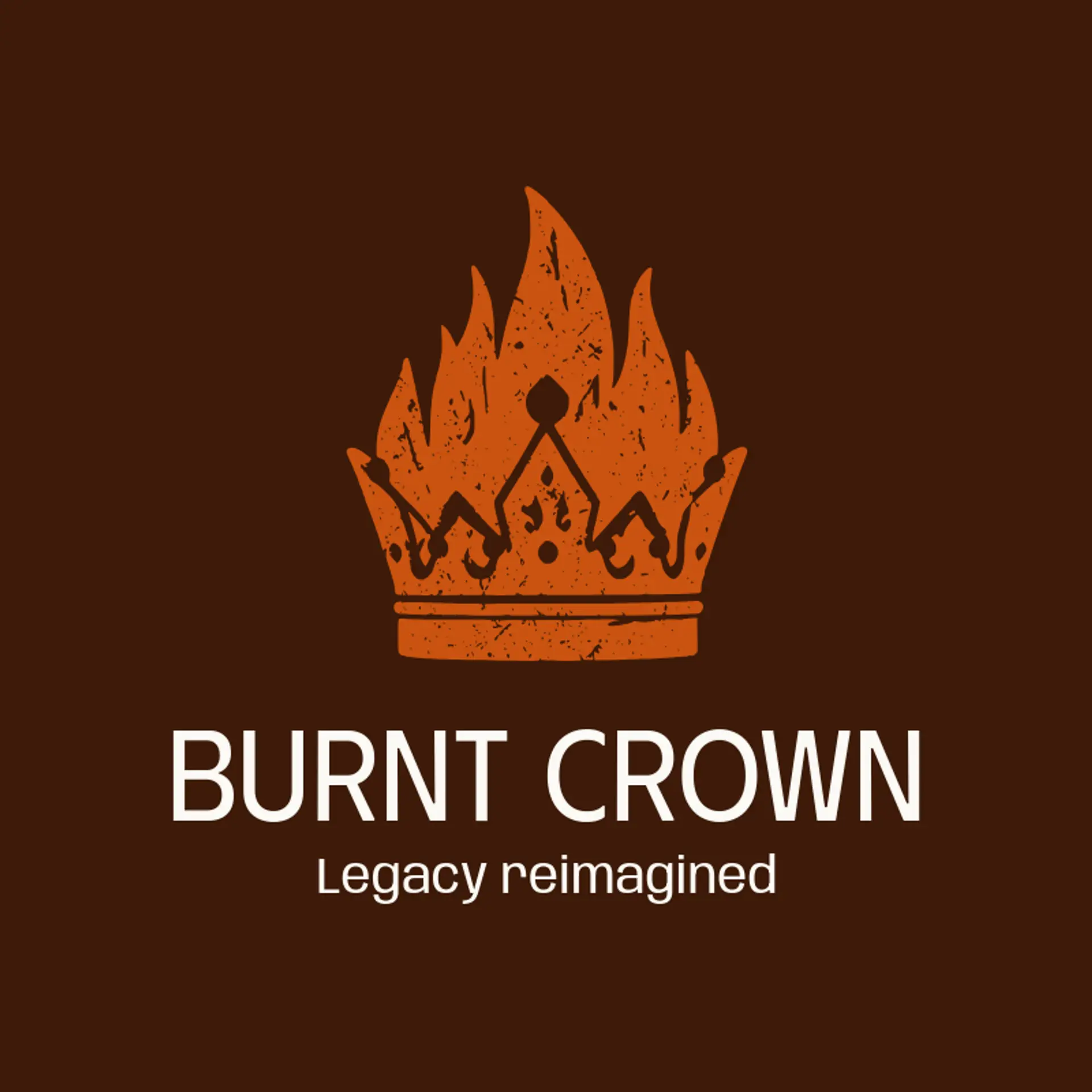 Burnt Crown logo for king