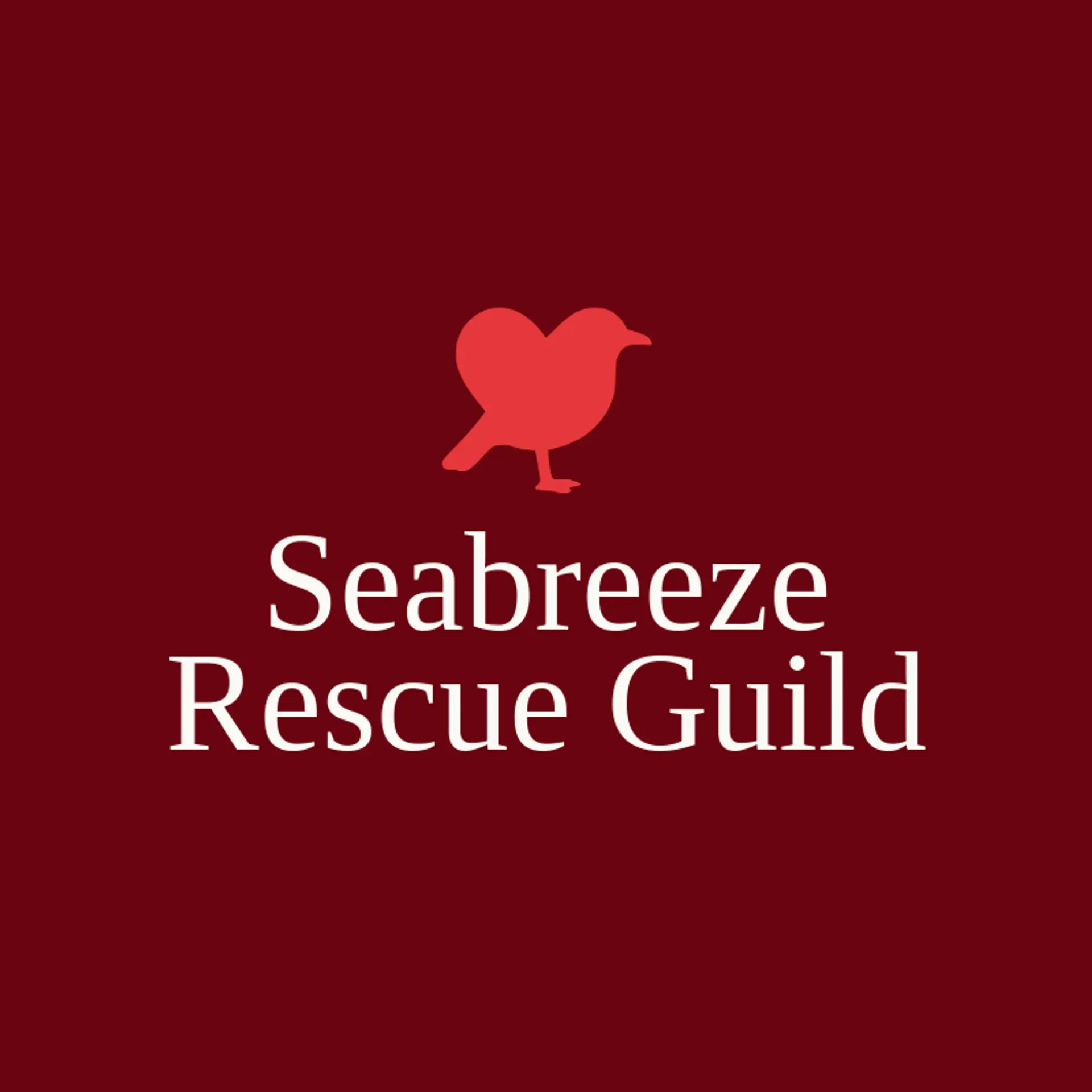 Seabreeze Rescue Guild logo for seagull