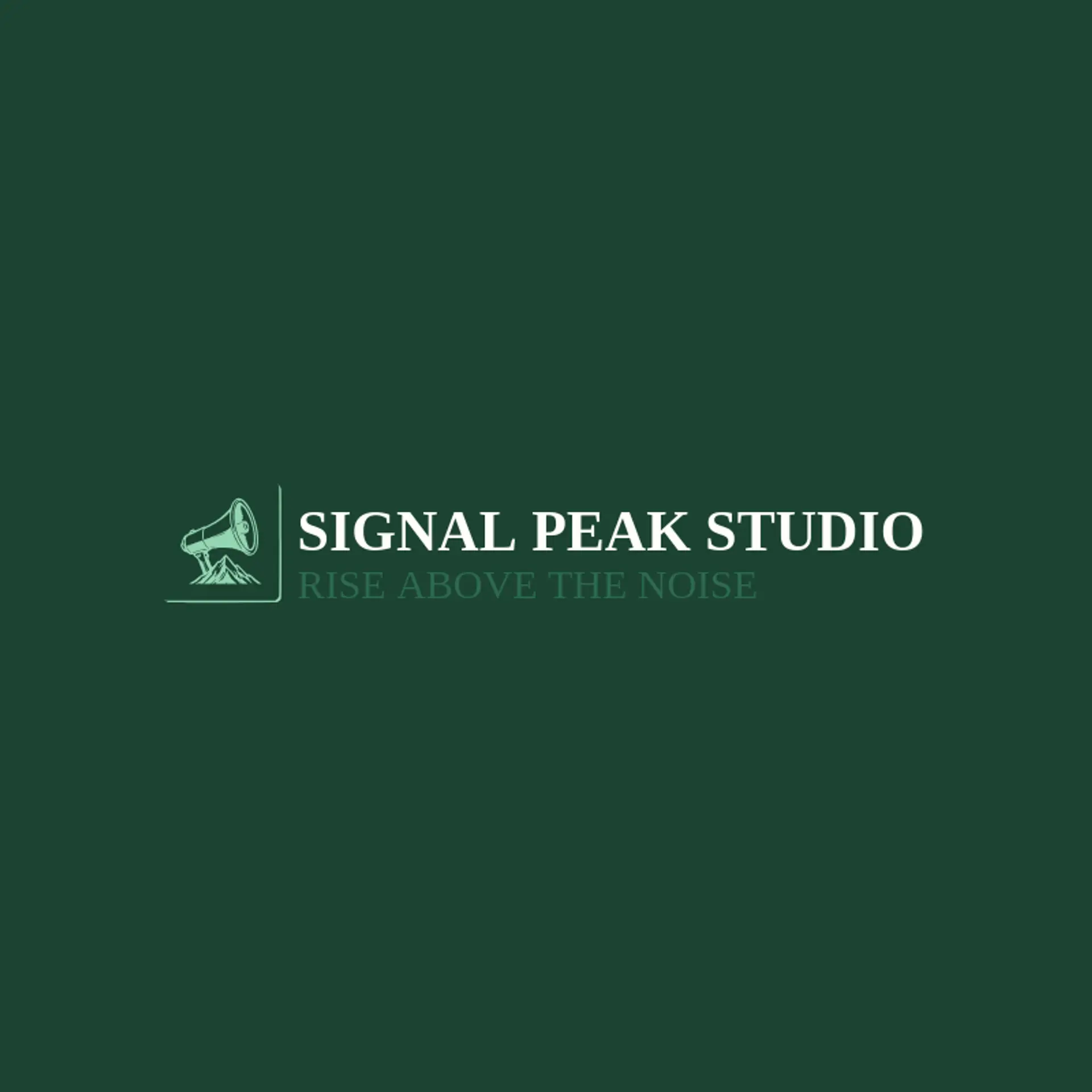 Signal Peak Studio logo for advertisement