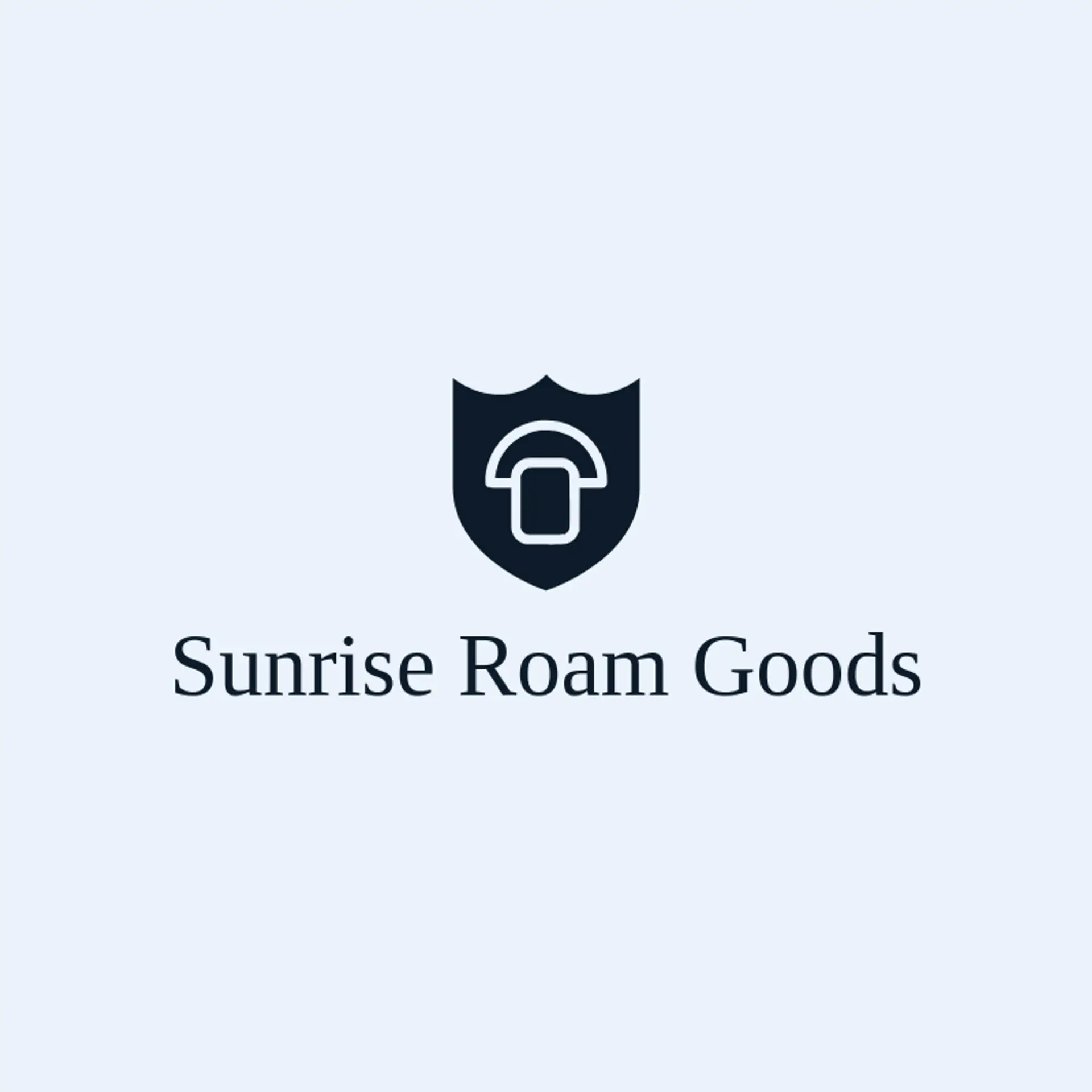Sunrise Roam Goods logo for backpack