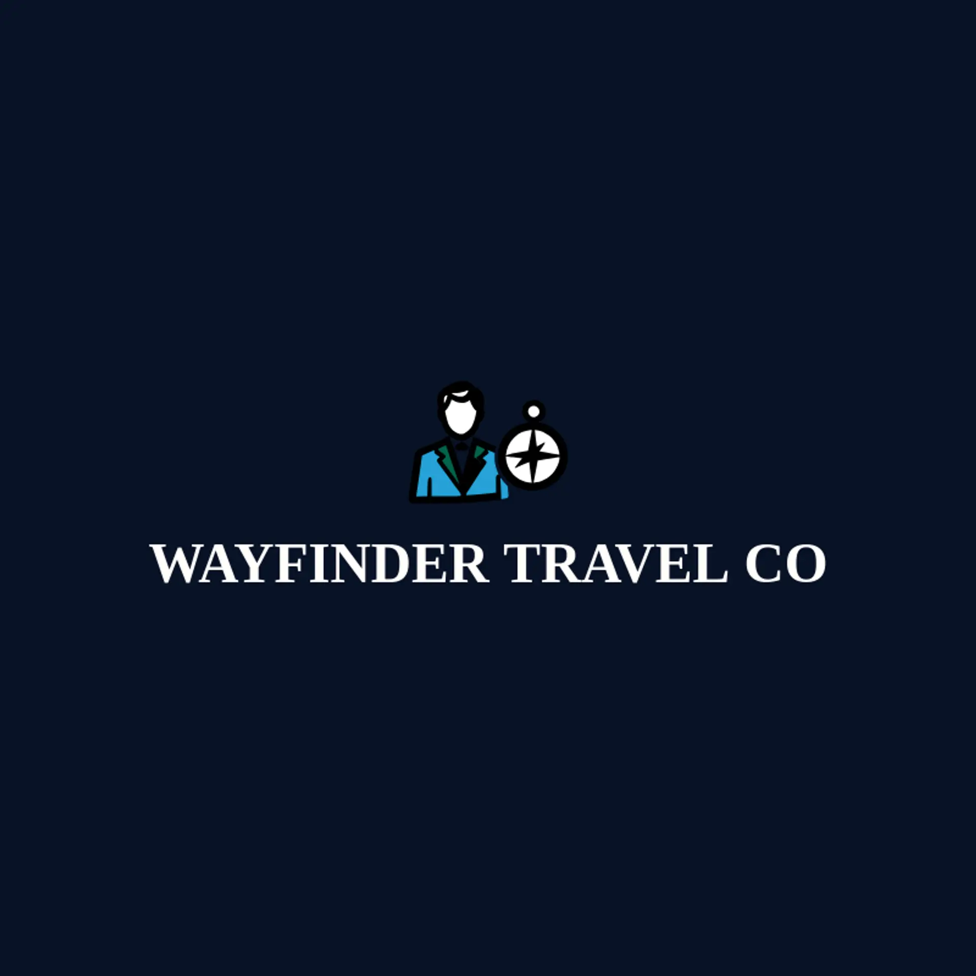 Wayfinder Travel Co logo for travel agent