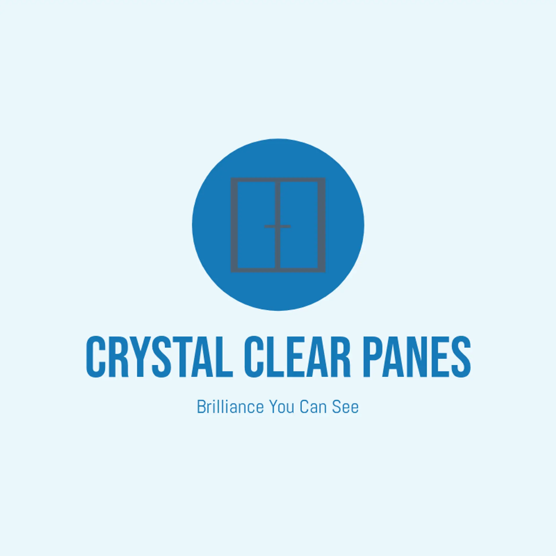 Crystal Clear Pane logo for window cleaning