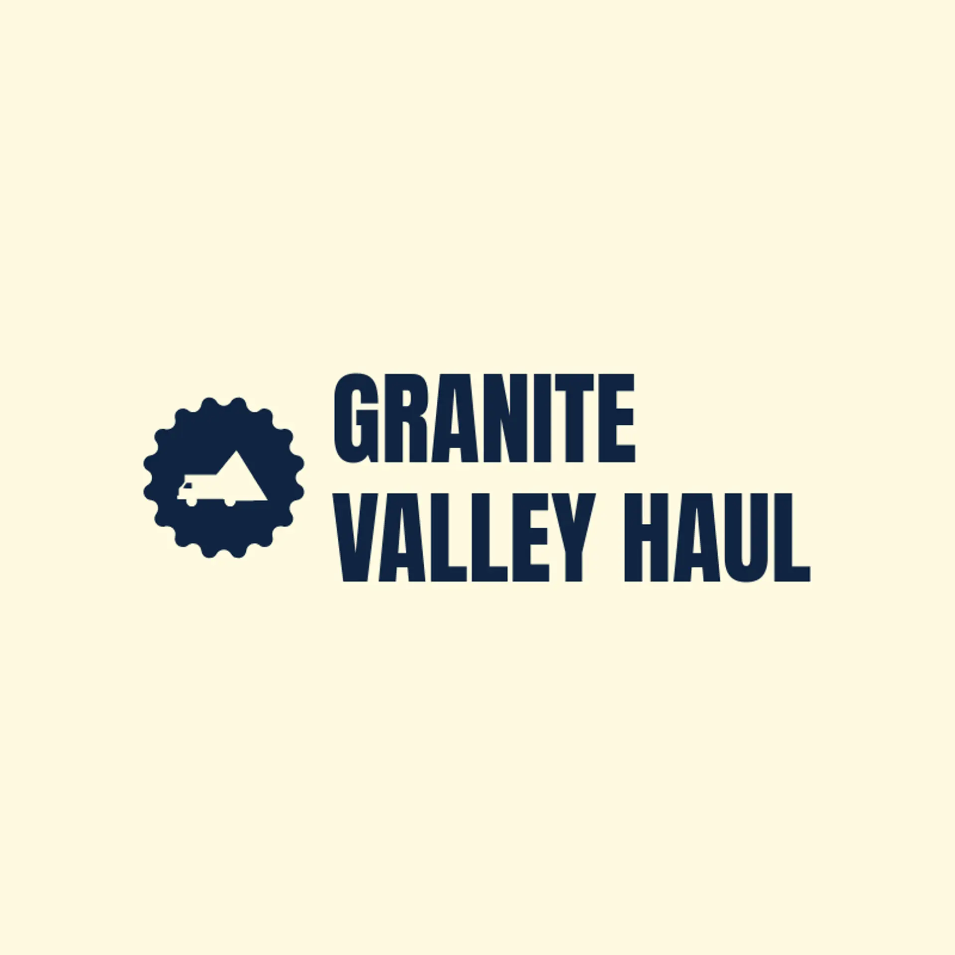 Granite Valley Haul logo for truck