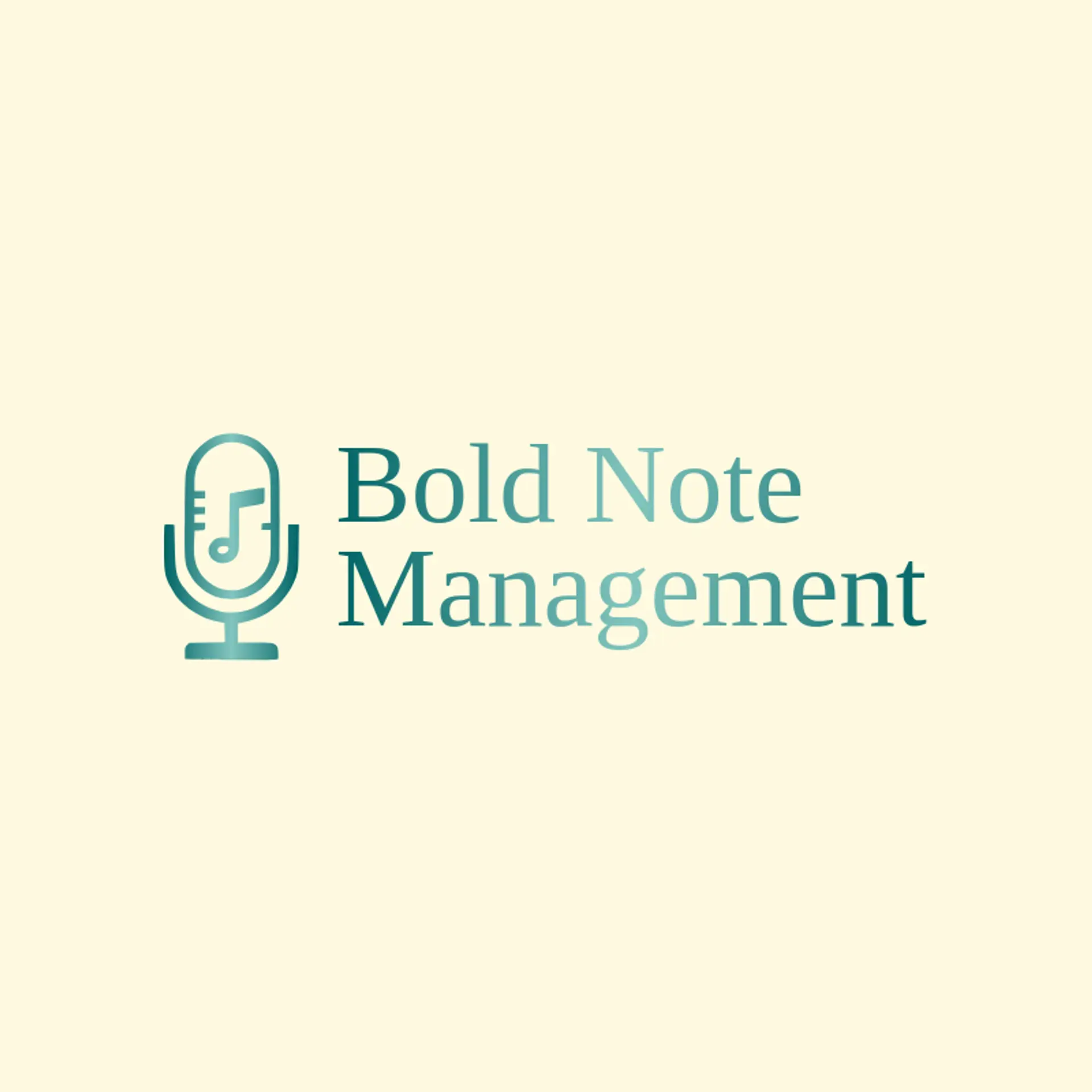 Bold Note Management logo for celebrity