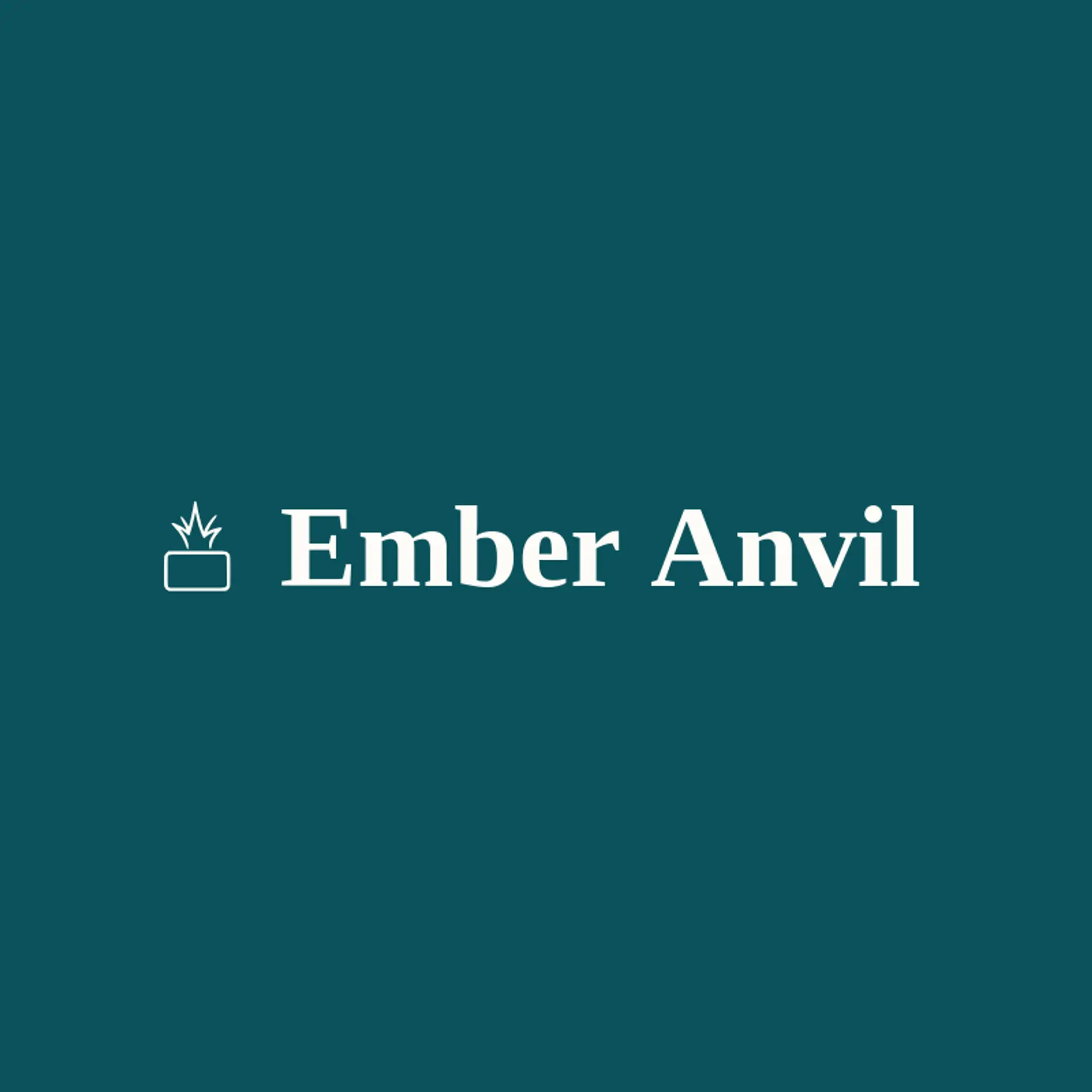 Ember Anvil logo for iron