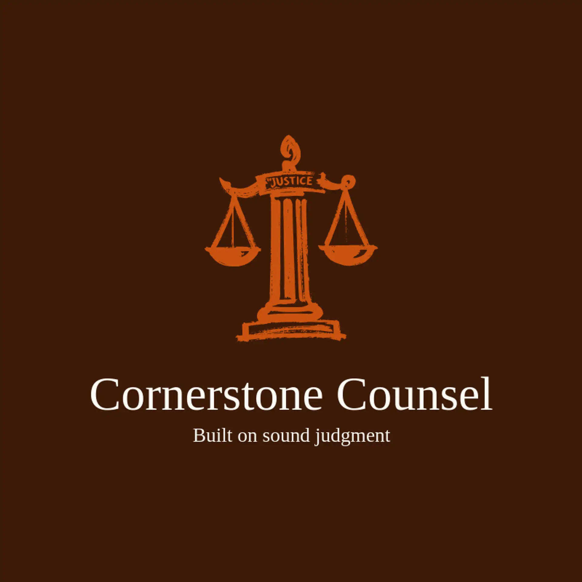 Cornerstone Counsel logo for legal