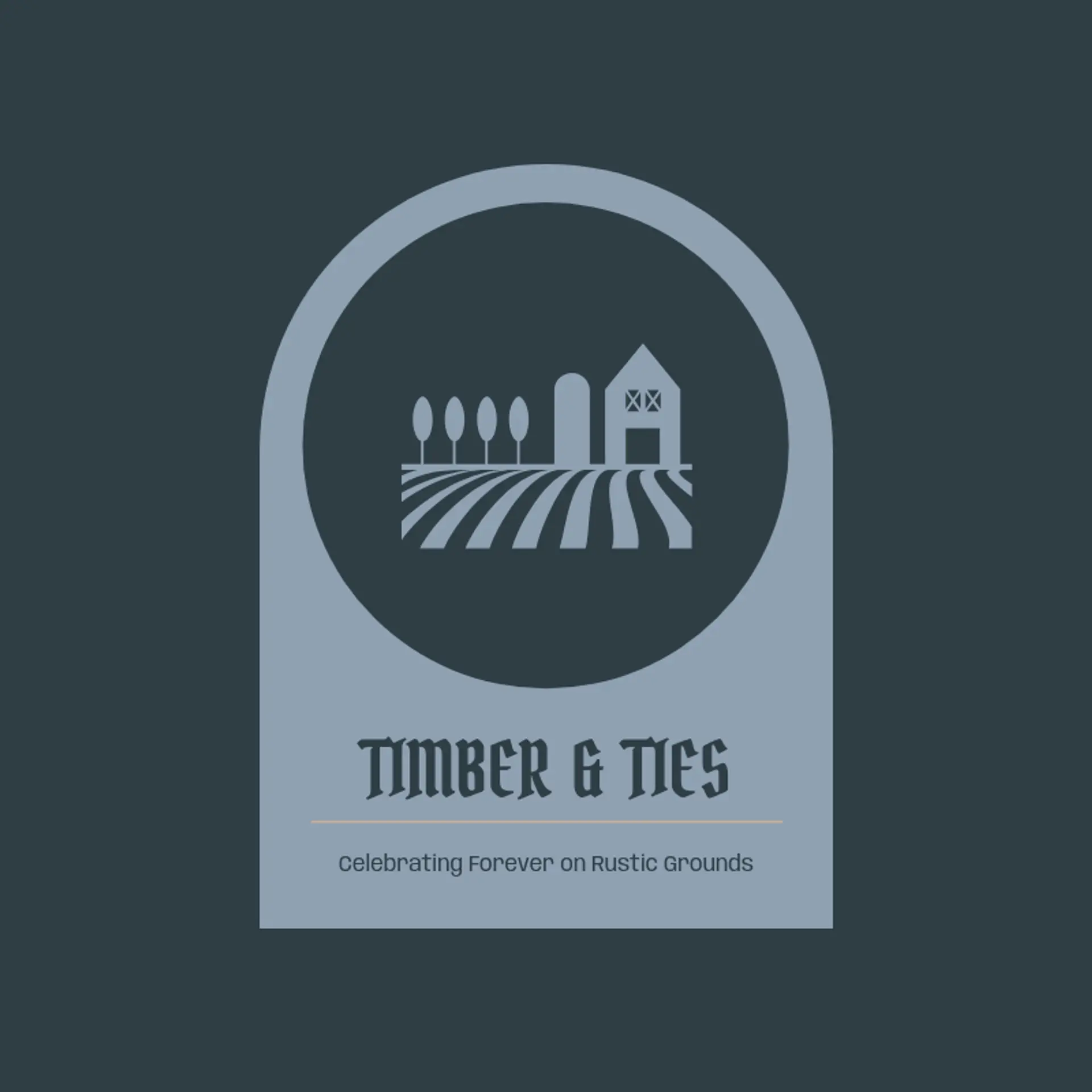 Hilltop Harmony logo for farm wedding venue