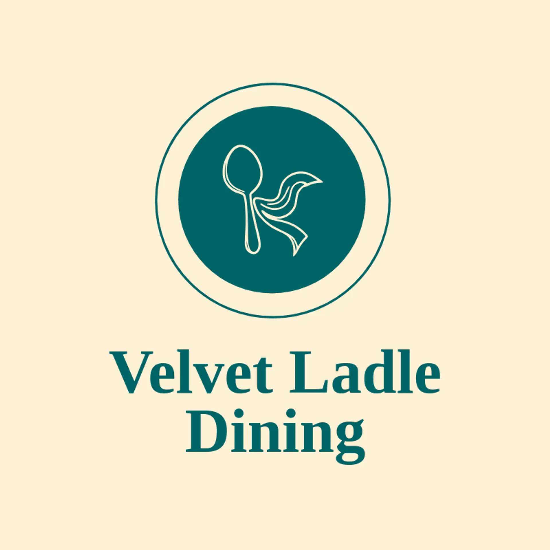 Velvet Ladle Dining logo for spoon