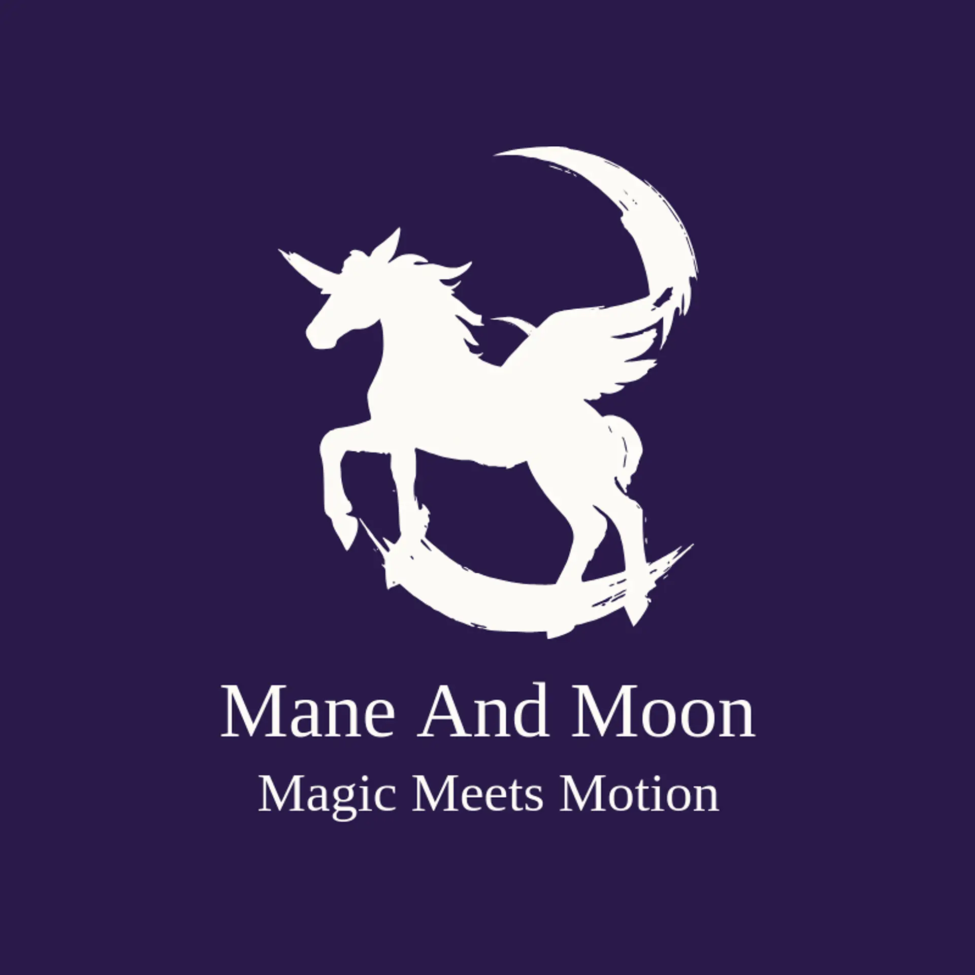 Mane And Moon logo for pegasus
