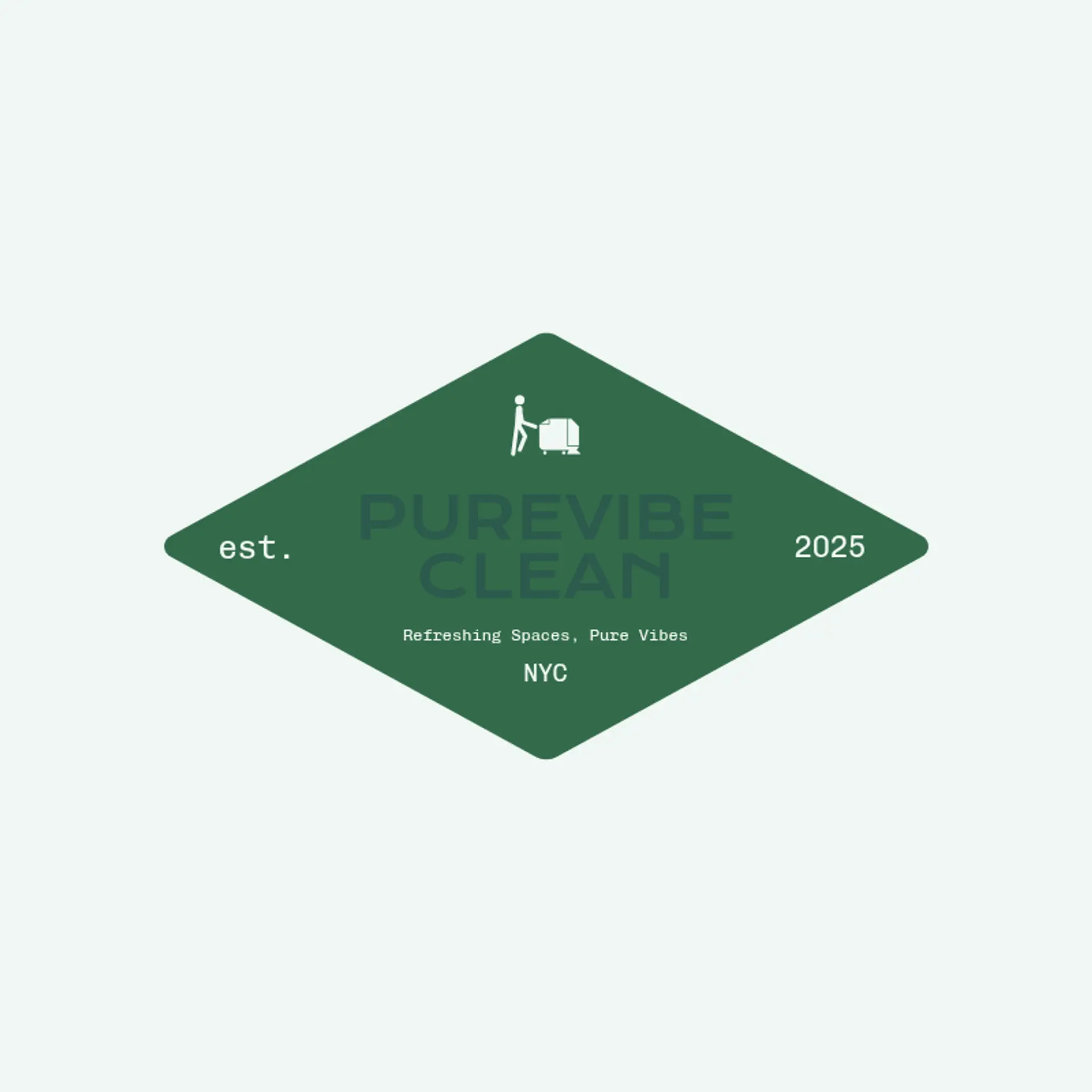 PureVibe Clean logo for commercial cleaning