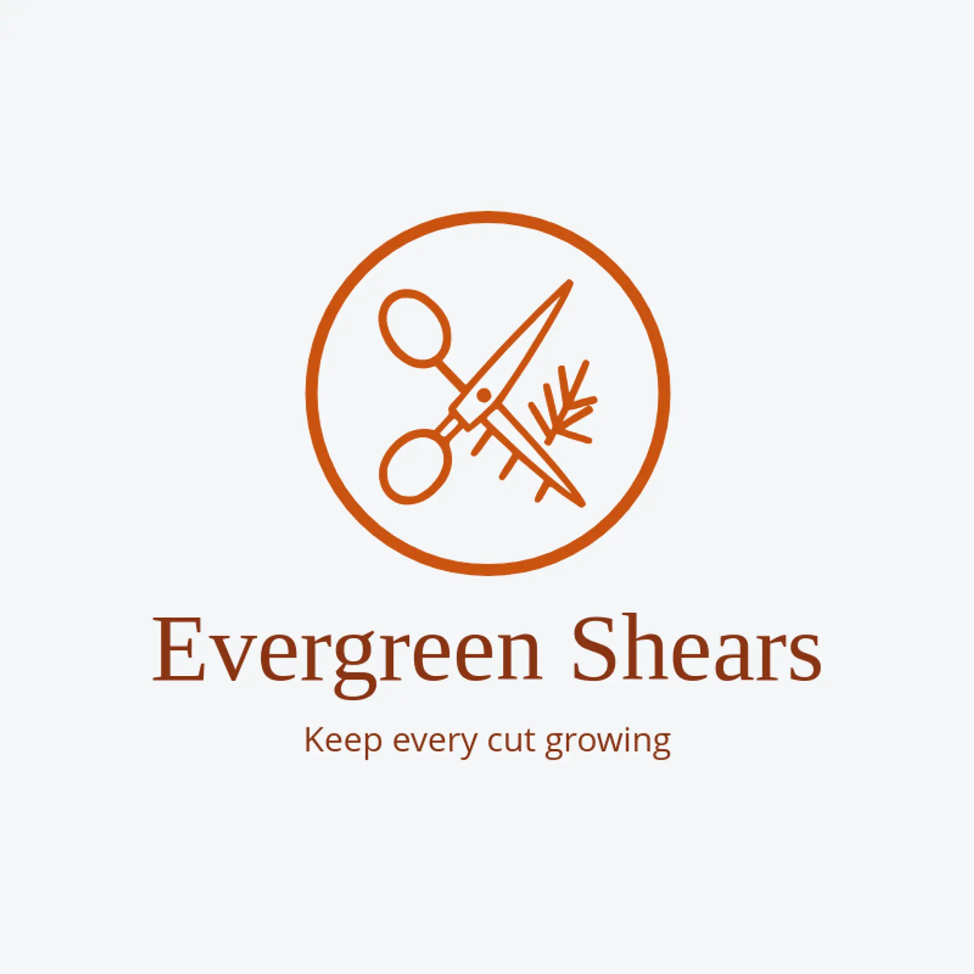Evergreen Shears logo for scissors