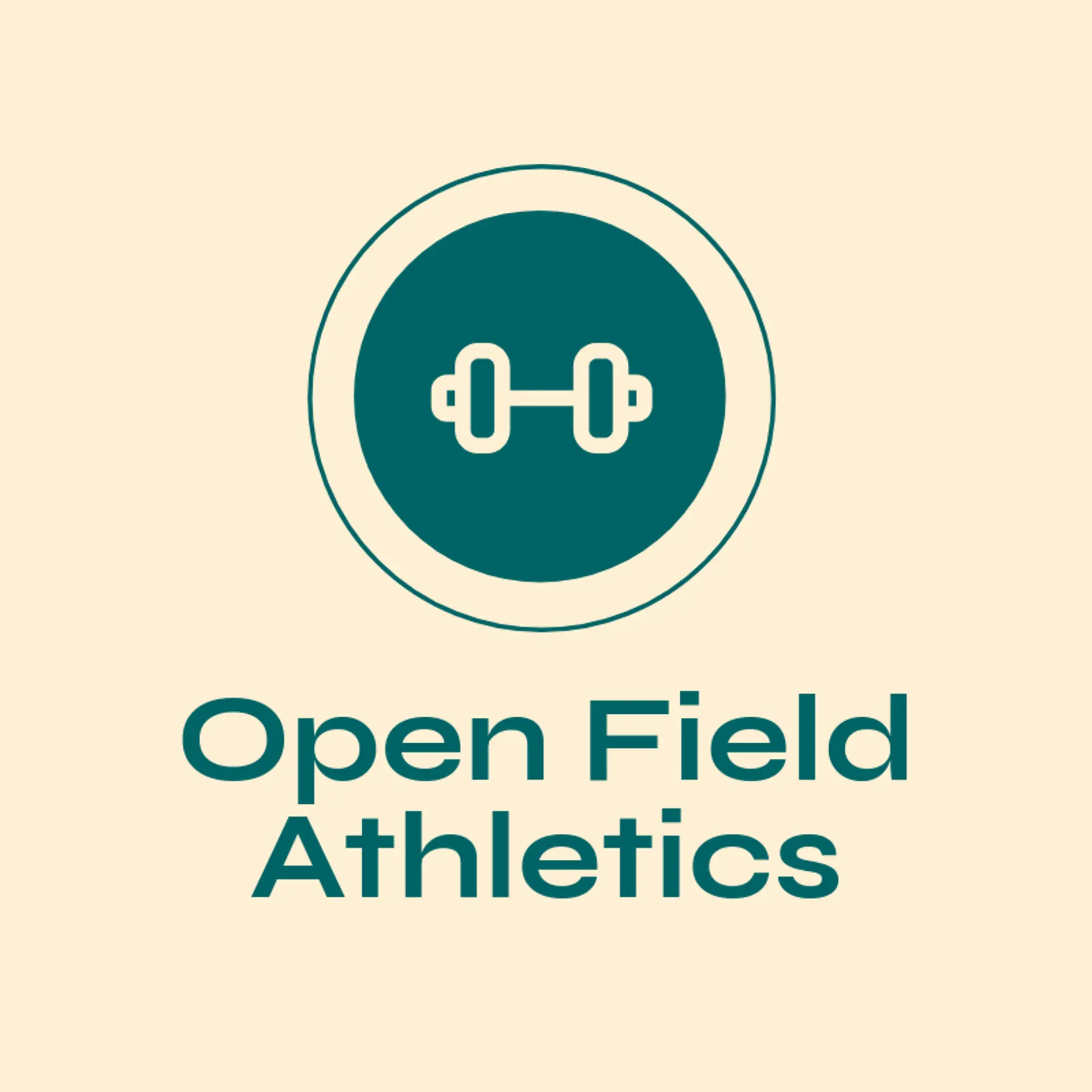 Open Field Athletics logo for sports center