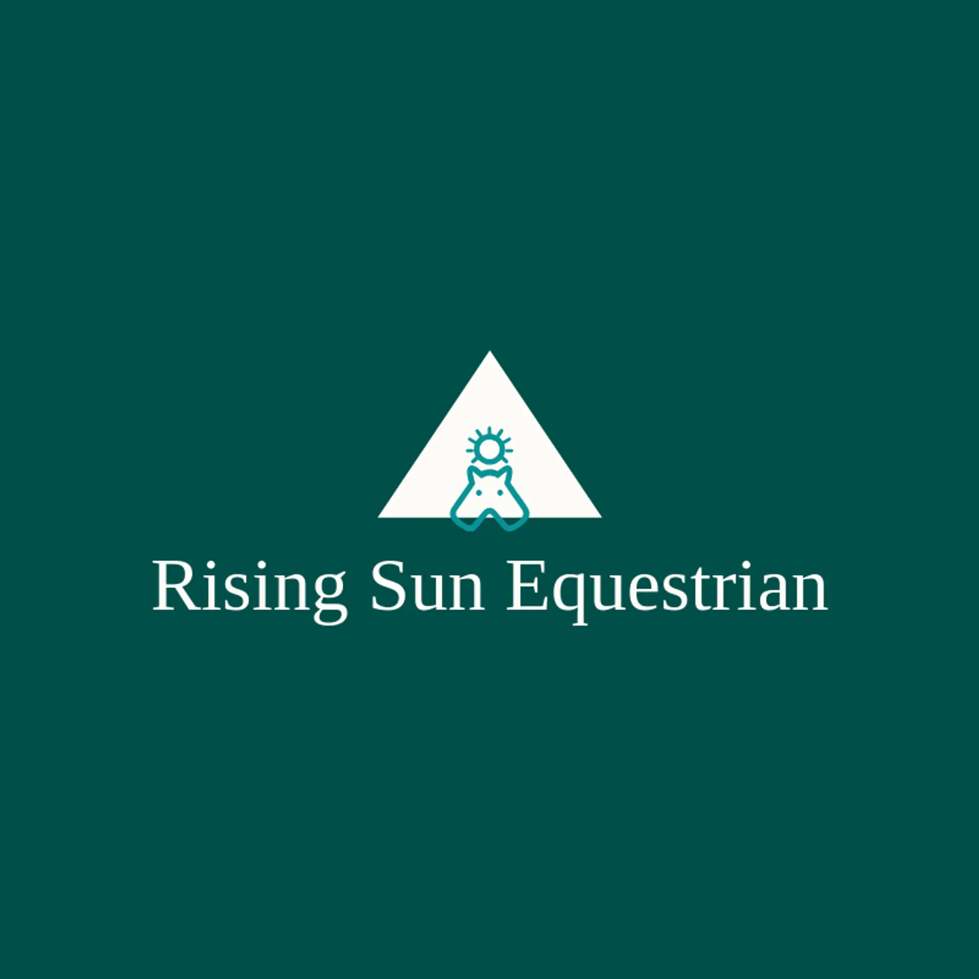 Rising Sun Equestrian logo for horse head