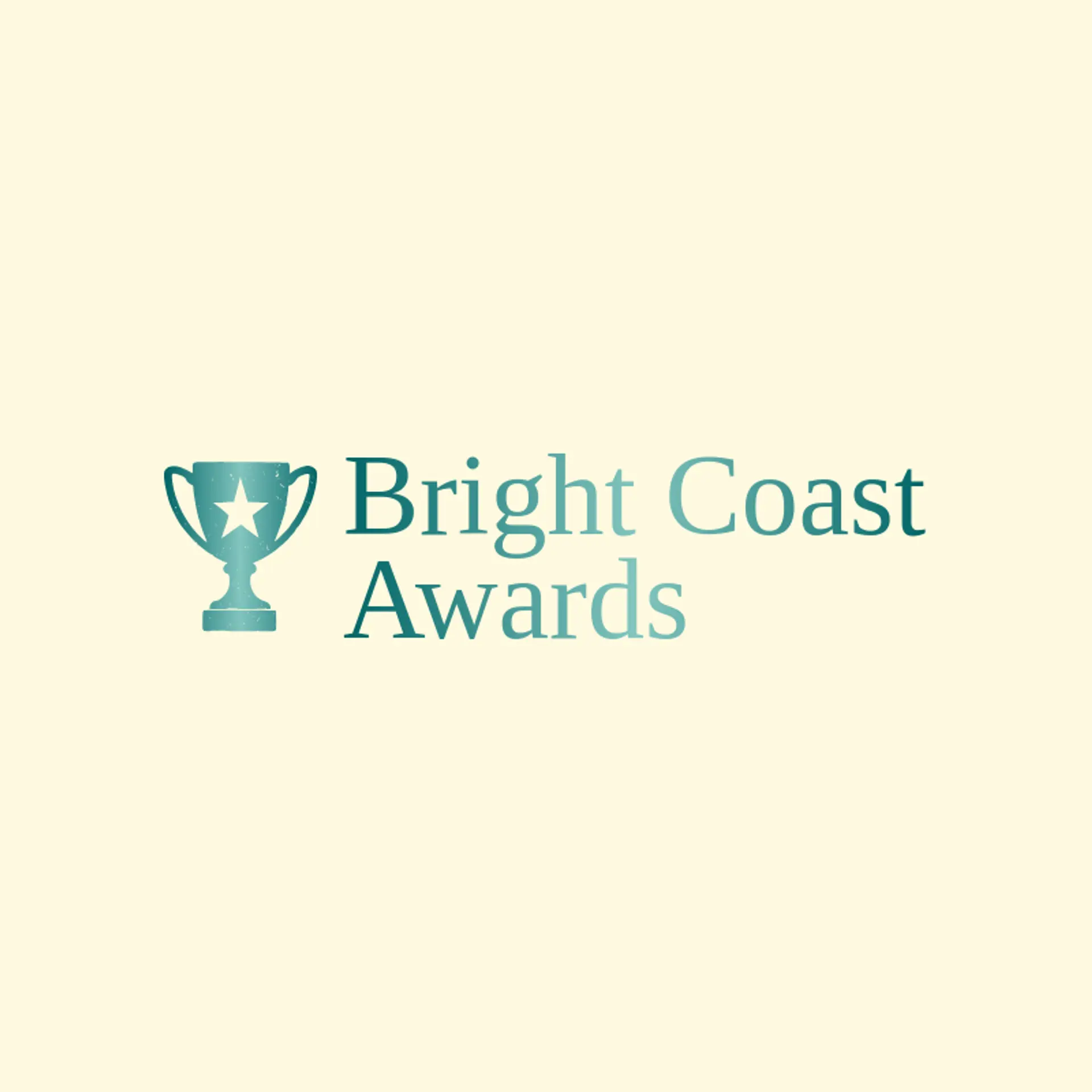 Bright Coast Awards logo for acrylic