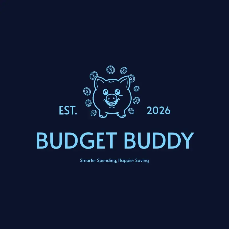 The app name Budget Buddy as a branded logo with a single color icon