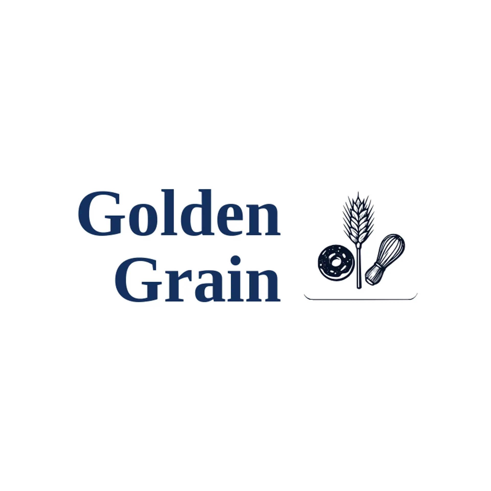 Golden Grain logo for donut