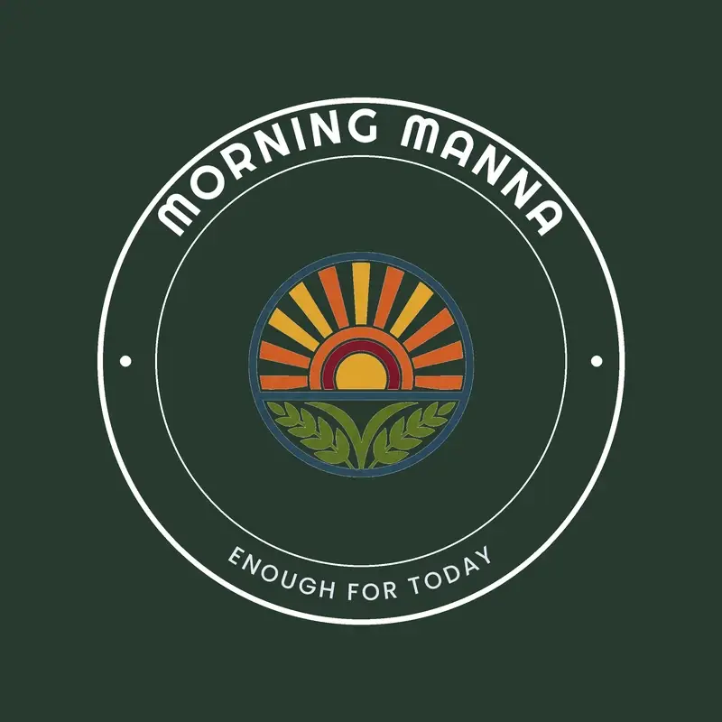 The church name Morning Manna as a branded logo in a retro style