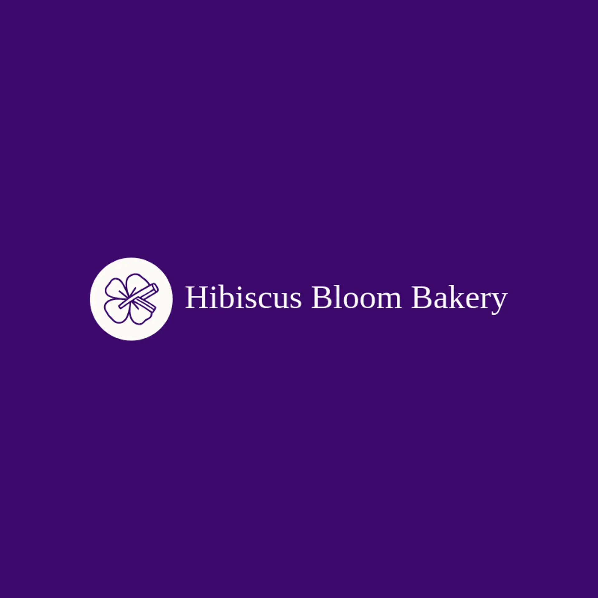 Hibiscus Bloom Bakery logo for hibiscus